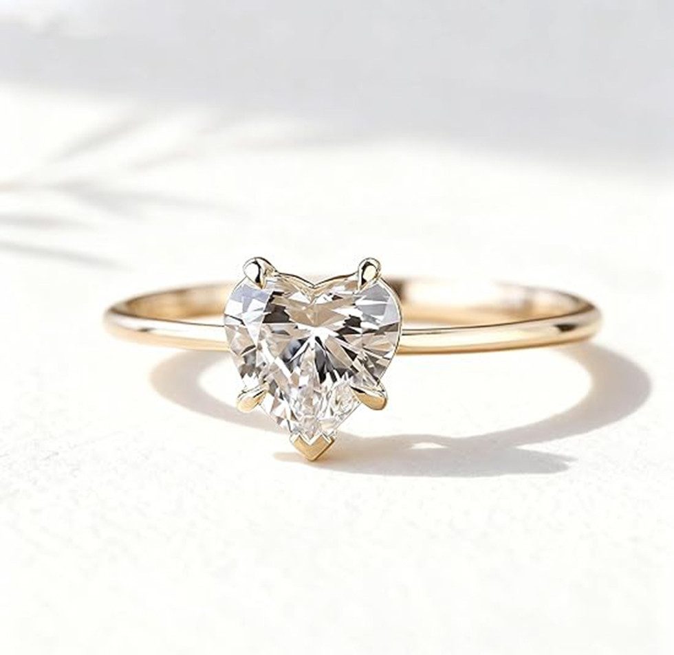 Jumpeak Diamantring weddingring,ring gold,Ringe für Männer und Frauen,Diamantring,2Karat, Valentinstagsgeschenk,Jubiläumsgeschenk,Geschenk für meine Geliebte