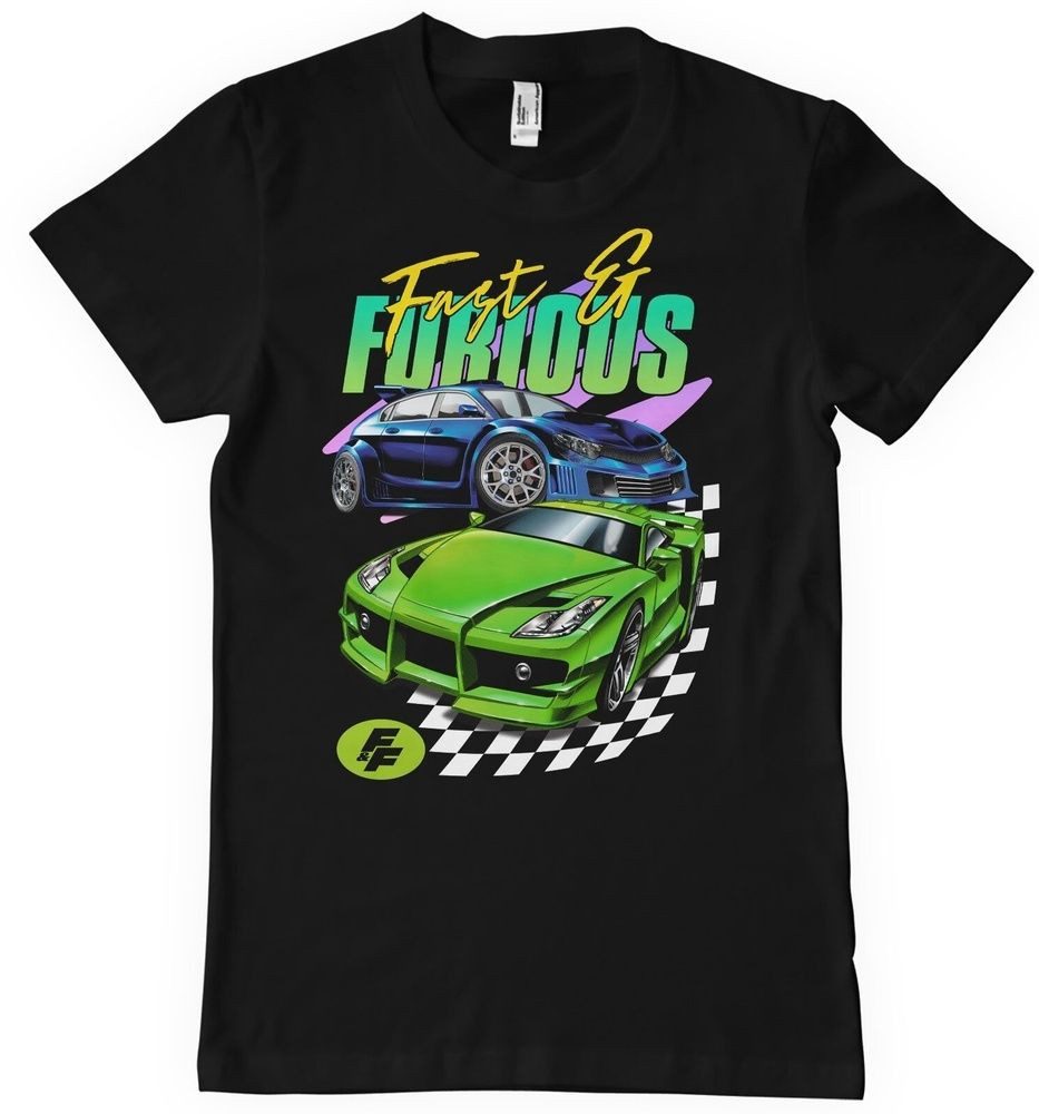 The Fast and the Furious T-Shirt Shining Cars Big Tall T-Shirt