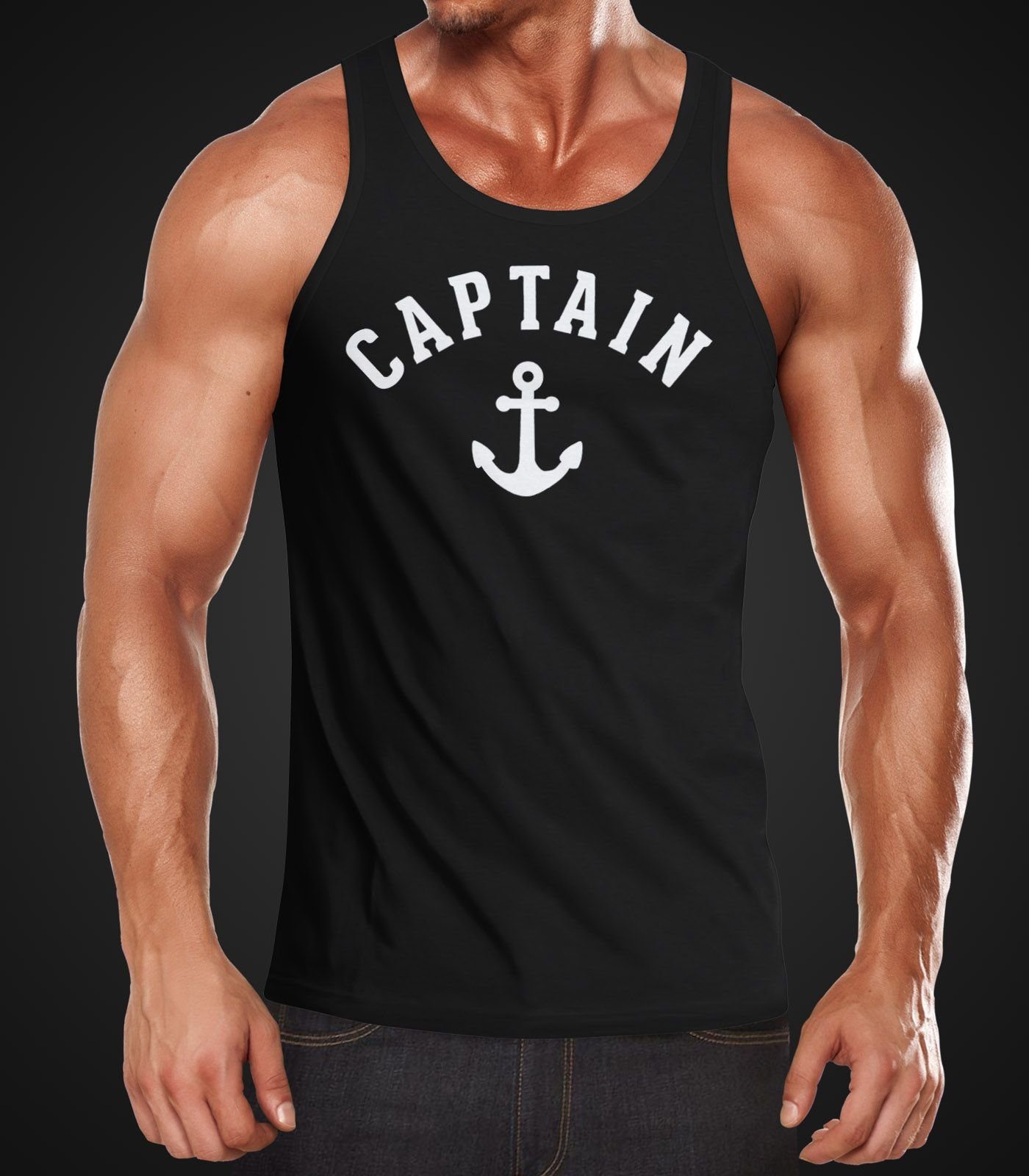 Neverless Tanktop Herren Tank-Top Captain Anker günstig online kaufen