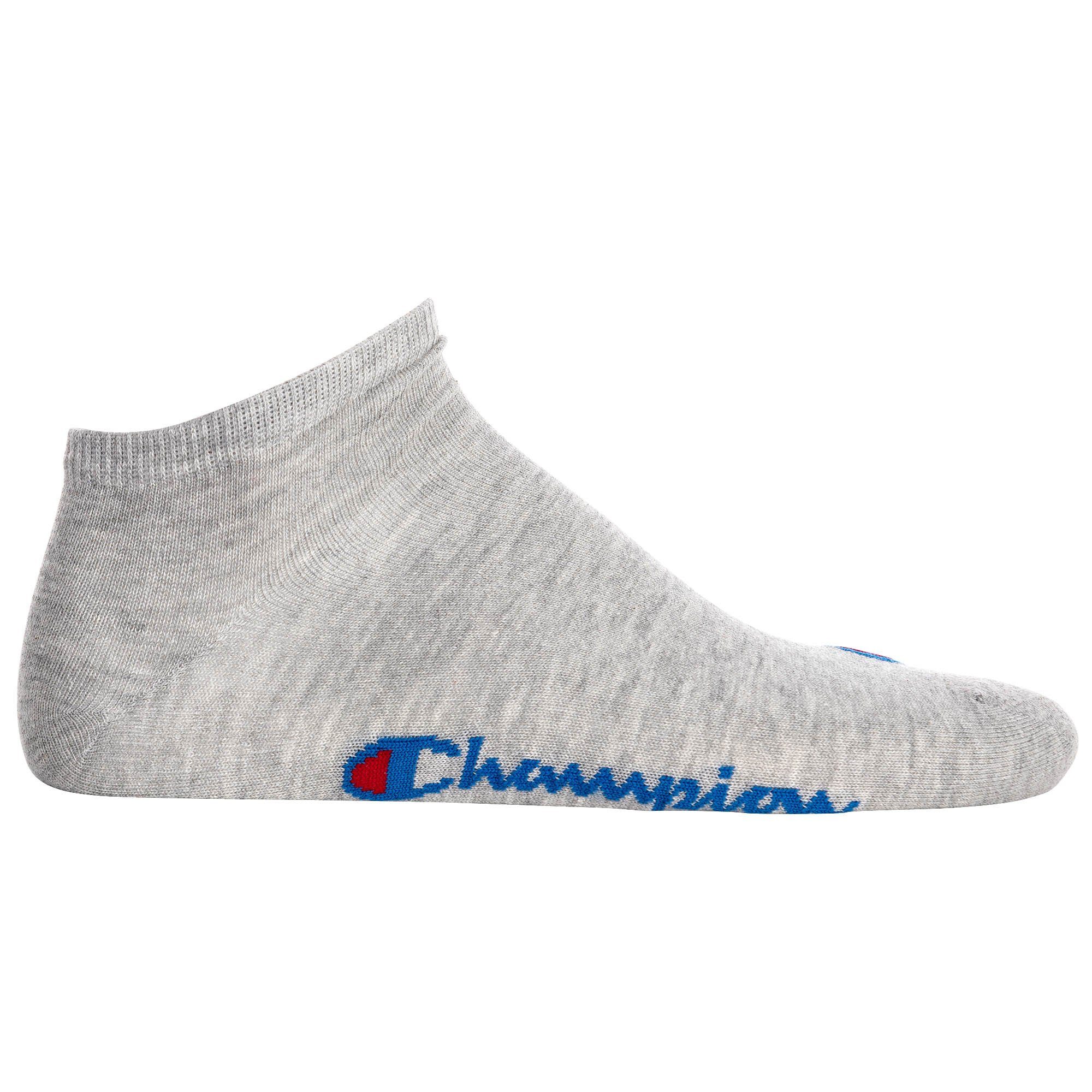 Champion Sportsocken Unisex Socken, 3 Socken Paar Sneaker - Basic Rot/Grau/Dunkelblau