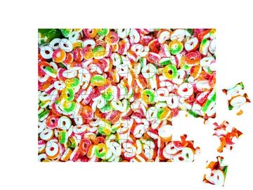 puzzleYOU Puzzle Bunte Gelee-Bonbons, in Zucker paniert, 48 Puzzleteile, puzzleYOU-Kollektionen Candybar, Süßigkeiten, Essen und Trinken