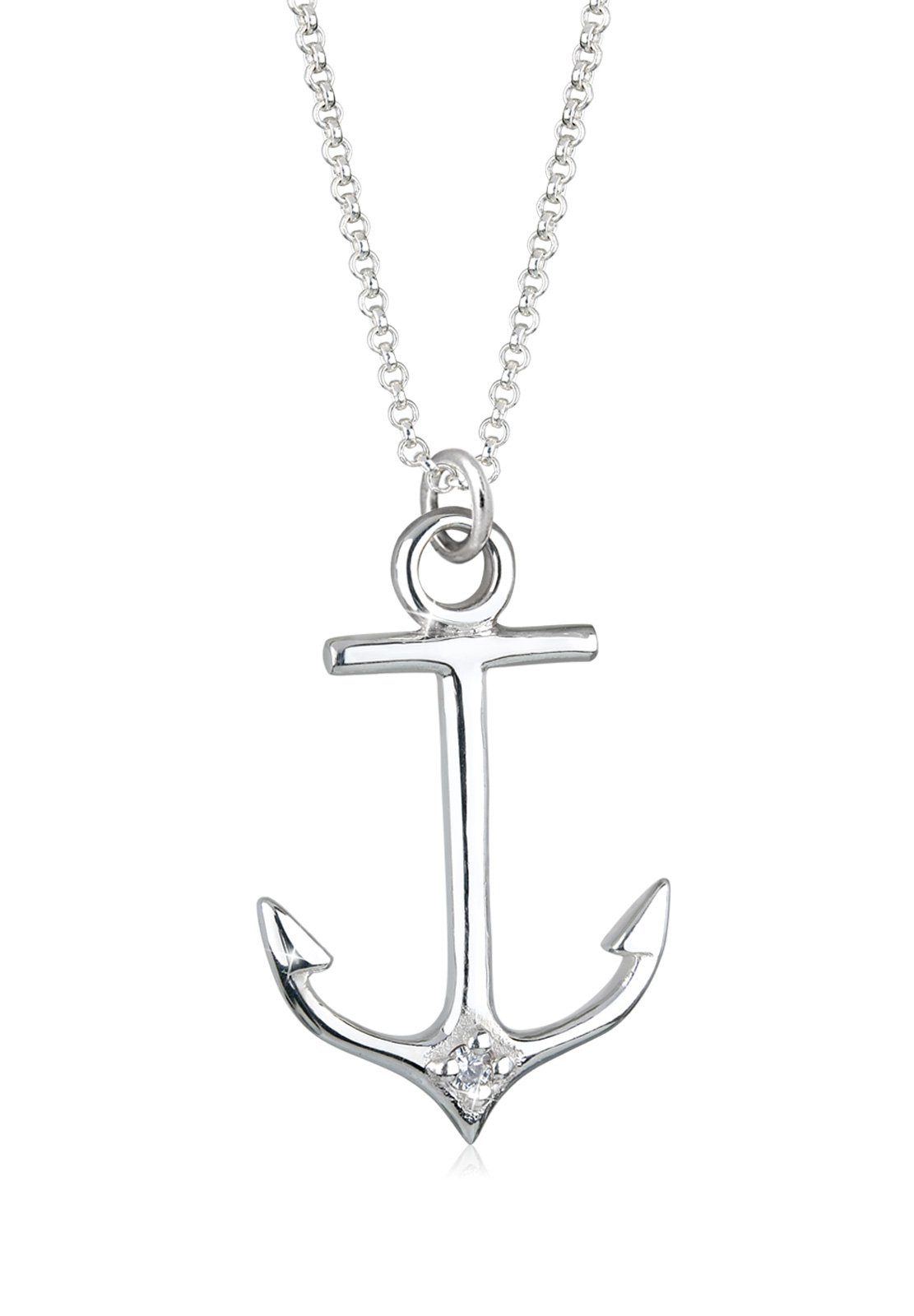 Maritime Halskette Anker Kette in Gold oder Silber