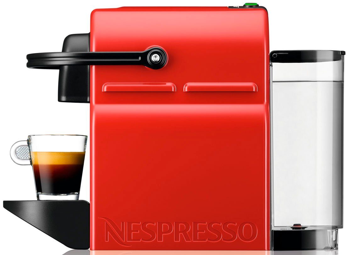 Kaffeemenge mit Kapseln Kapselmaschine Inissia Nespresso Krups, inkl. 14 einstellbar, Willkommenspaket XN1005 von
