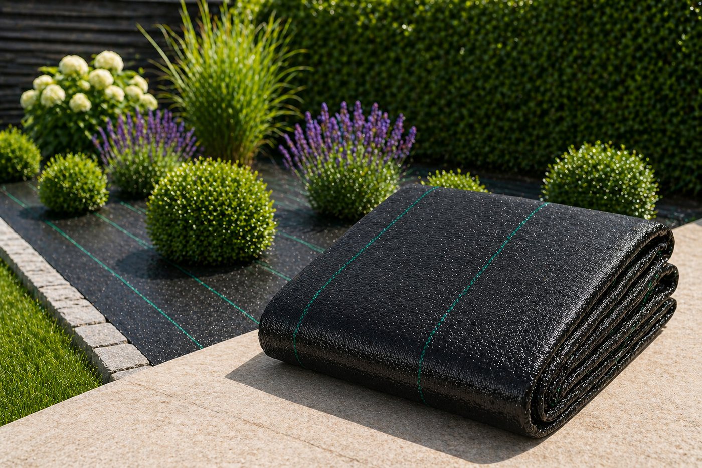 LA CUTE Unkrautvlies Gartenvlies Unkrautvlies 160g/m² UV-beständig & wasserdurchlässig., (Unkrautvlies-Matte für Garten, Beete, Wege & Landwirtschaft., 2 x 10 m Unkrautvlies, wasserdurchlässig für langfristigen Einsatz), UV-beständig, reißfest, Unkrautvli