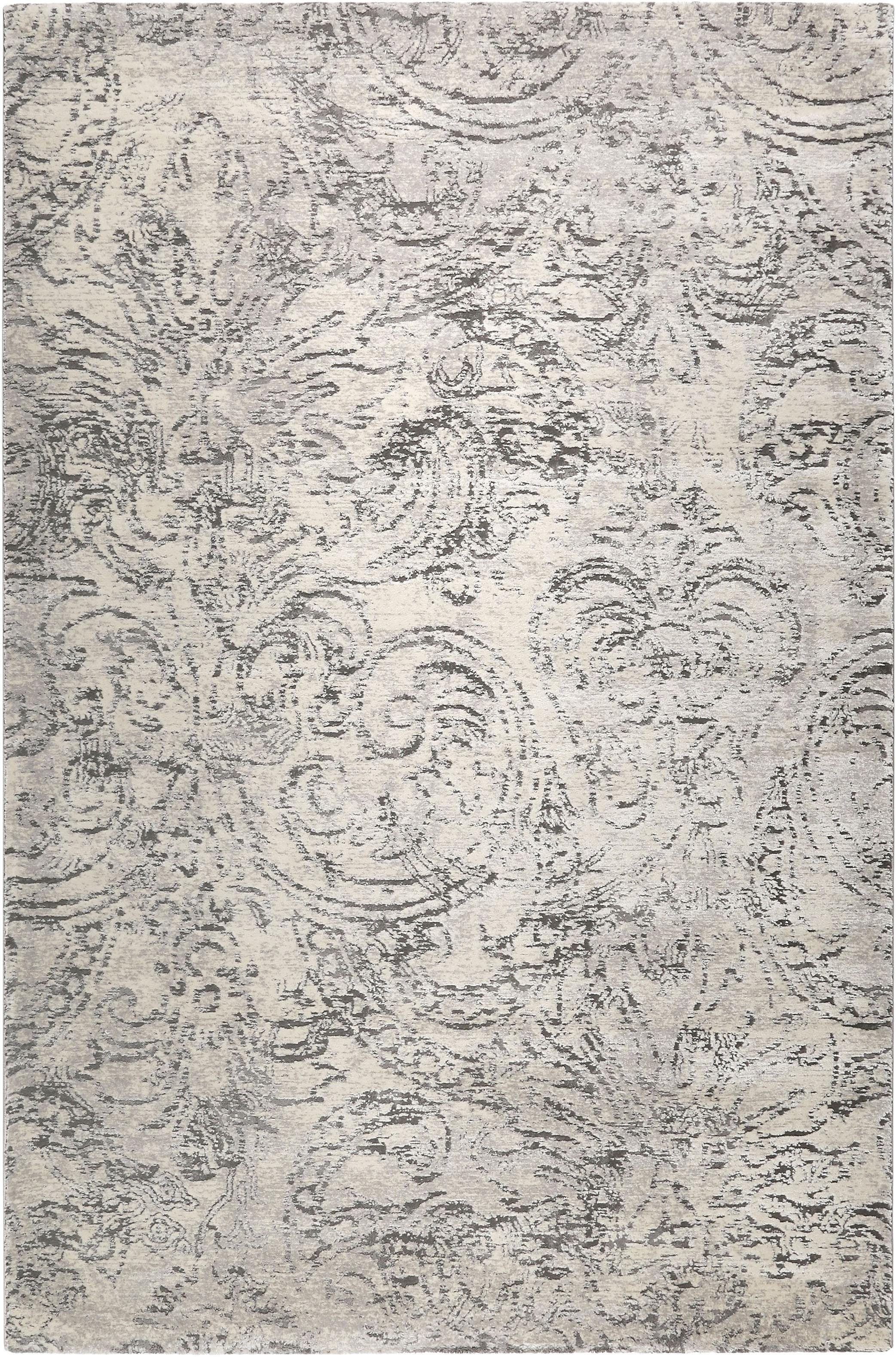 Esprit Teppich Elda ESP-5198, rechteckig, Höhe: 12 mm, Hoch Tief Struktur, Floral, Wohnzimmer