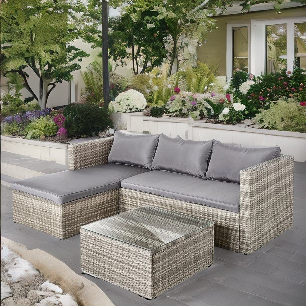 Wohnando GartenEssgruppe GartenLounge "Bragi", Gartensofagarnitur 4