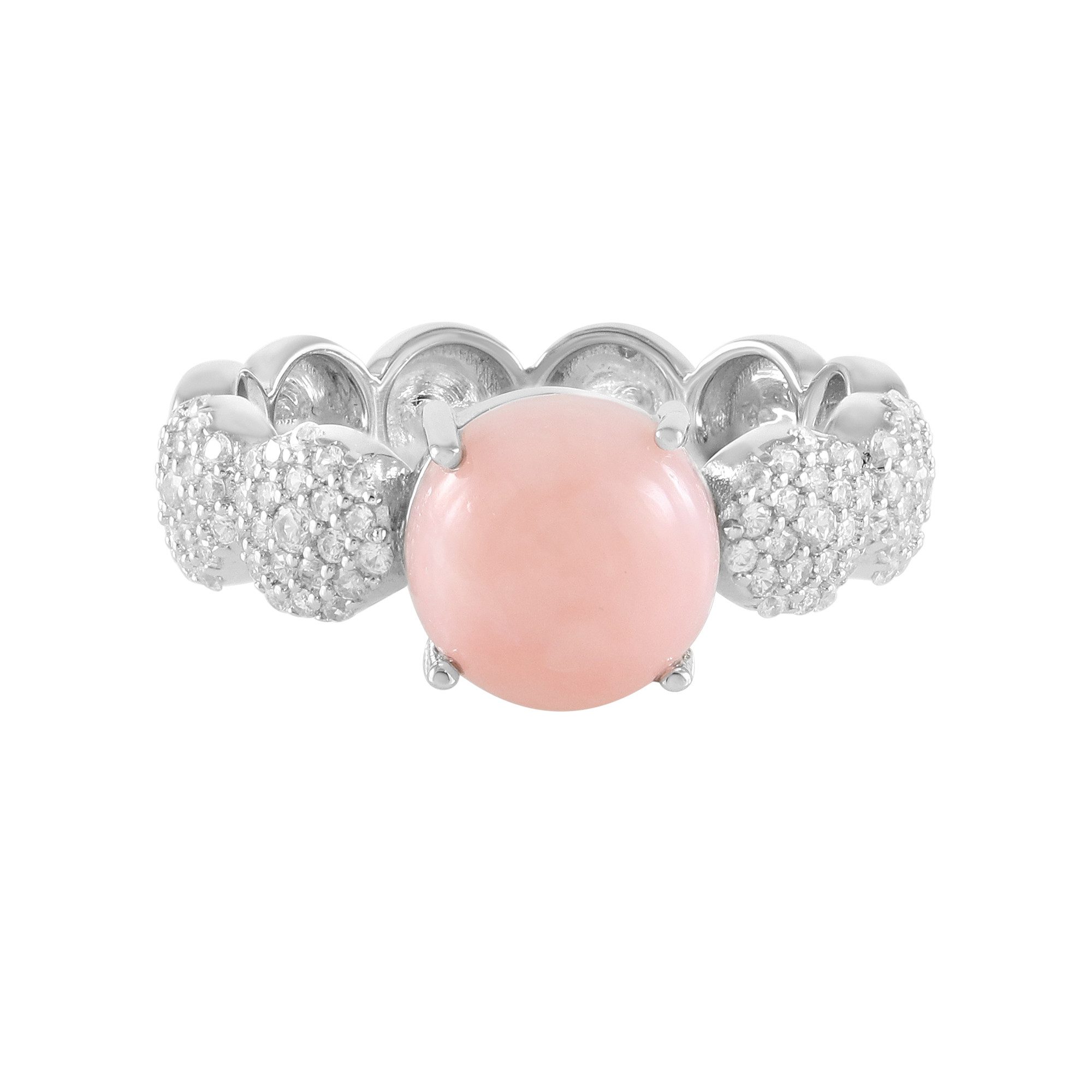 Cavill Silberring Rosa Opal Sterling Silber Ring (1-tlg)