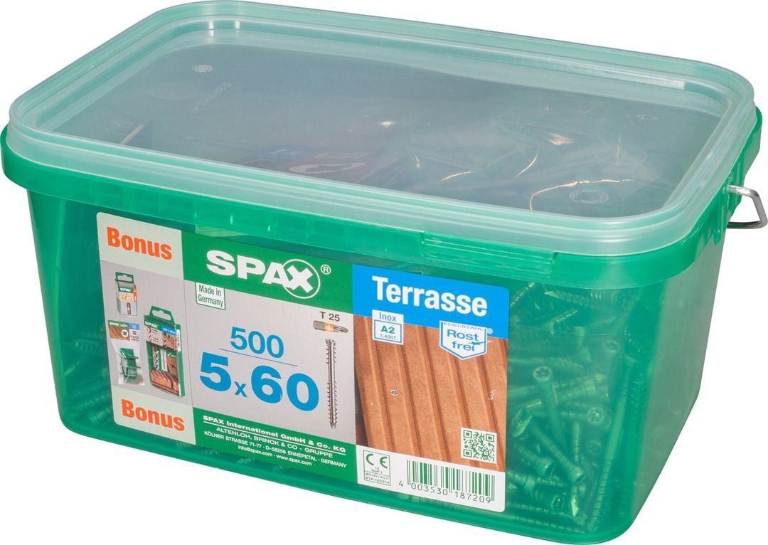 SPAX Terrassenschraube Spax Terrassenschrauben 5.0 x 60 mm TX 25 - 500