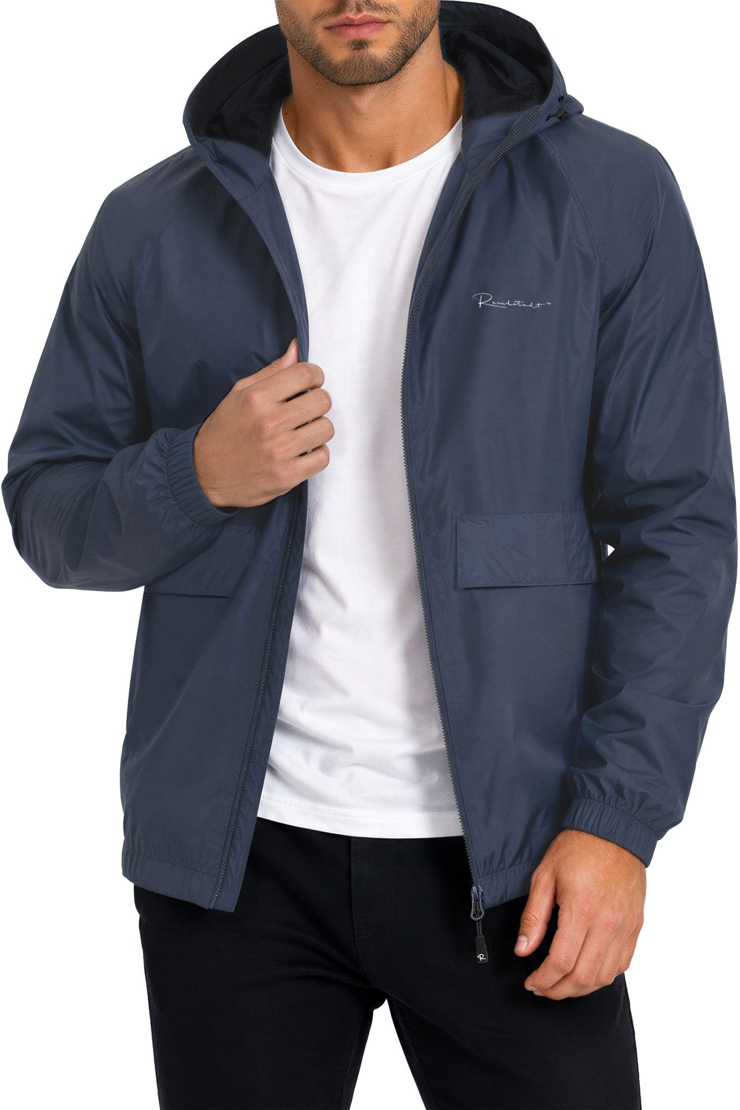 Reichstadt Allwetterjacke Herren Relaxed Fit Übergangsjacke Windbreaker 24RS053 100% wasserfeste Herren-Regenjacke