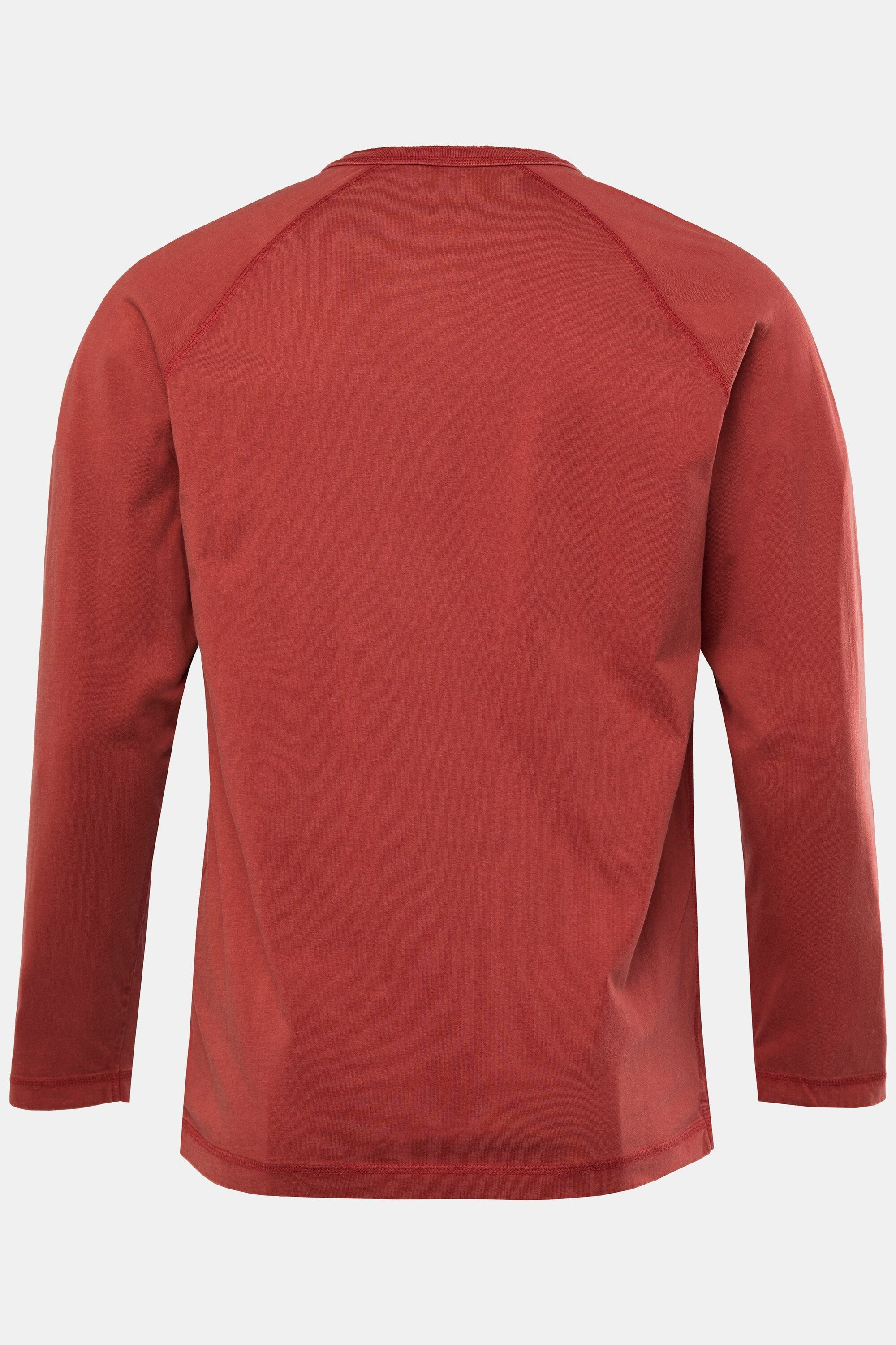 JP1880 T-Shirt Henley Langarm Vintage Look