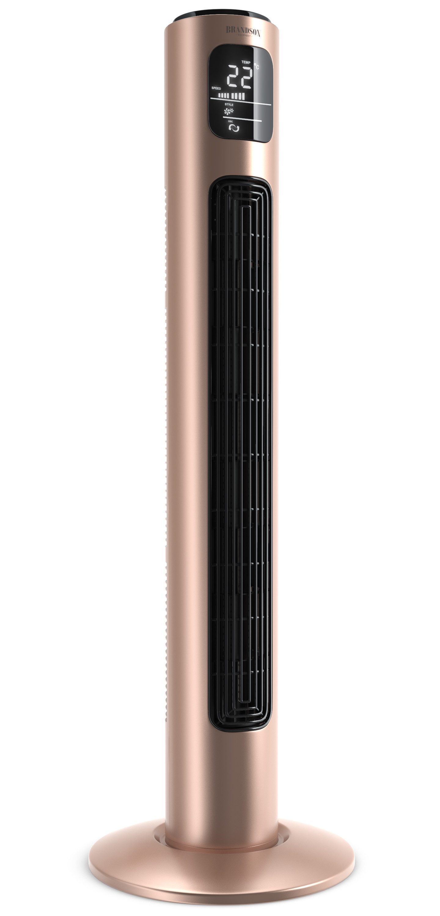 Turmventilator Oszillation, Timer, Fernbedienung, Standventilator 96cm Pearl-Rouge