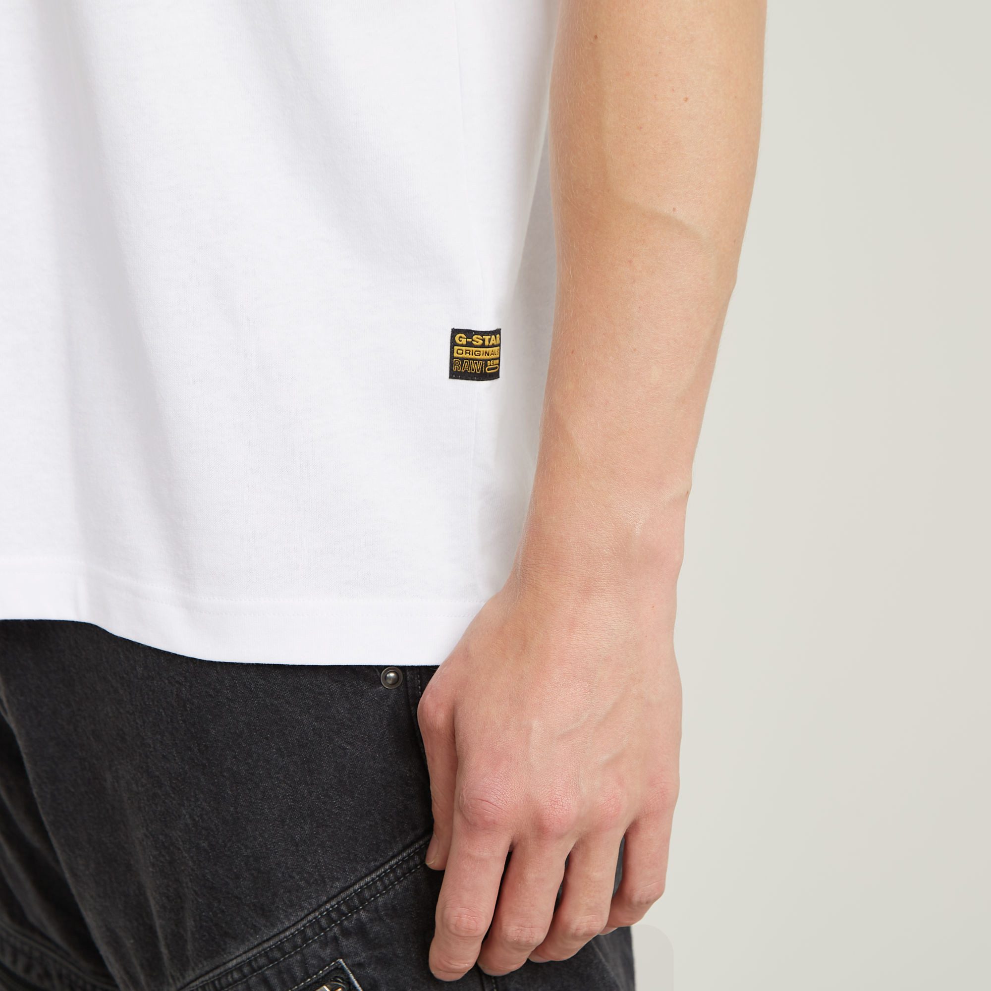 G-STAR Rundhalsshirt Boxy ärmellos, Logoschriftzug