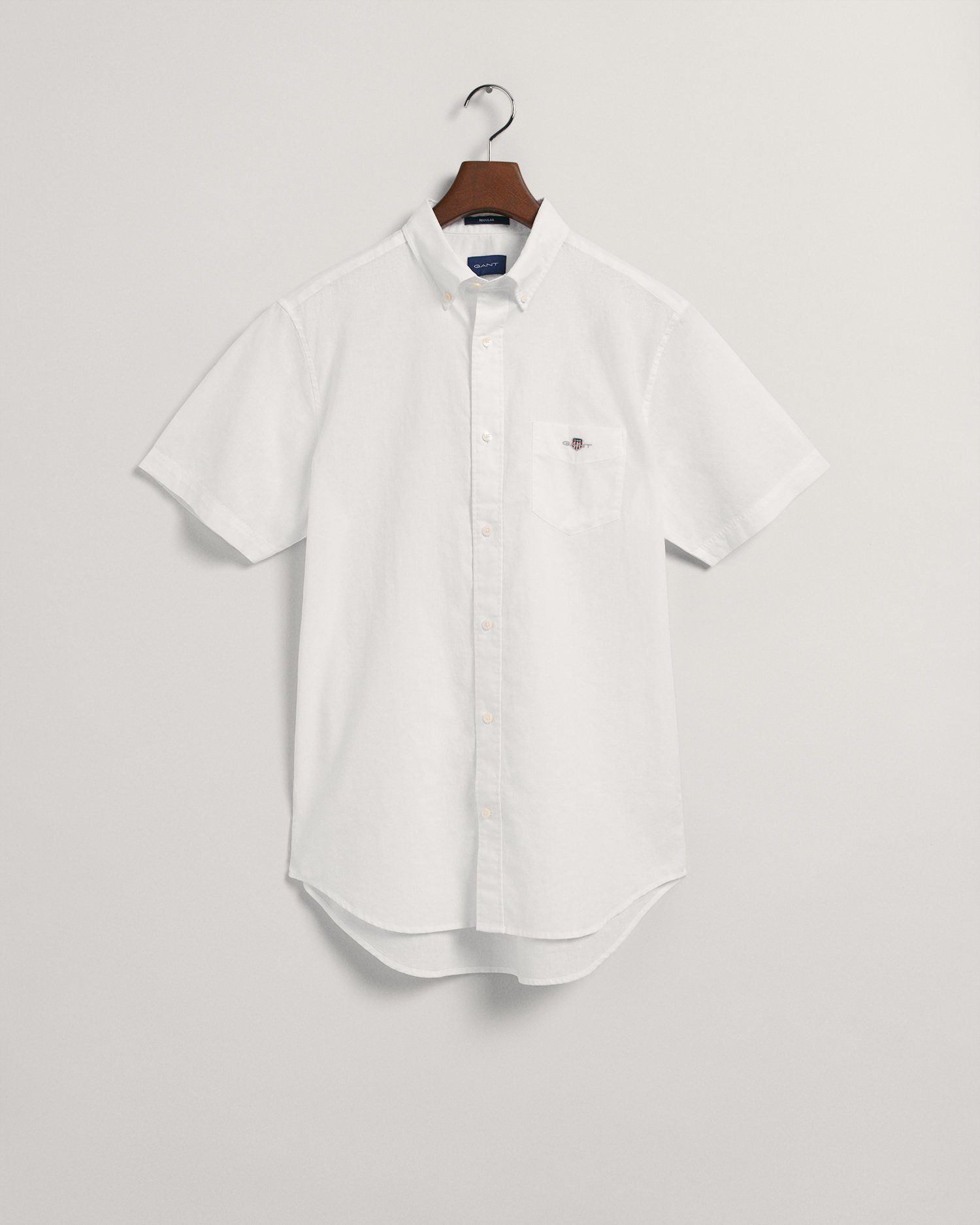 WHITE Gant 110 Kurzarmhemd