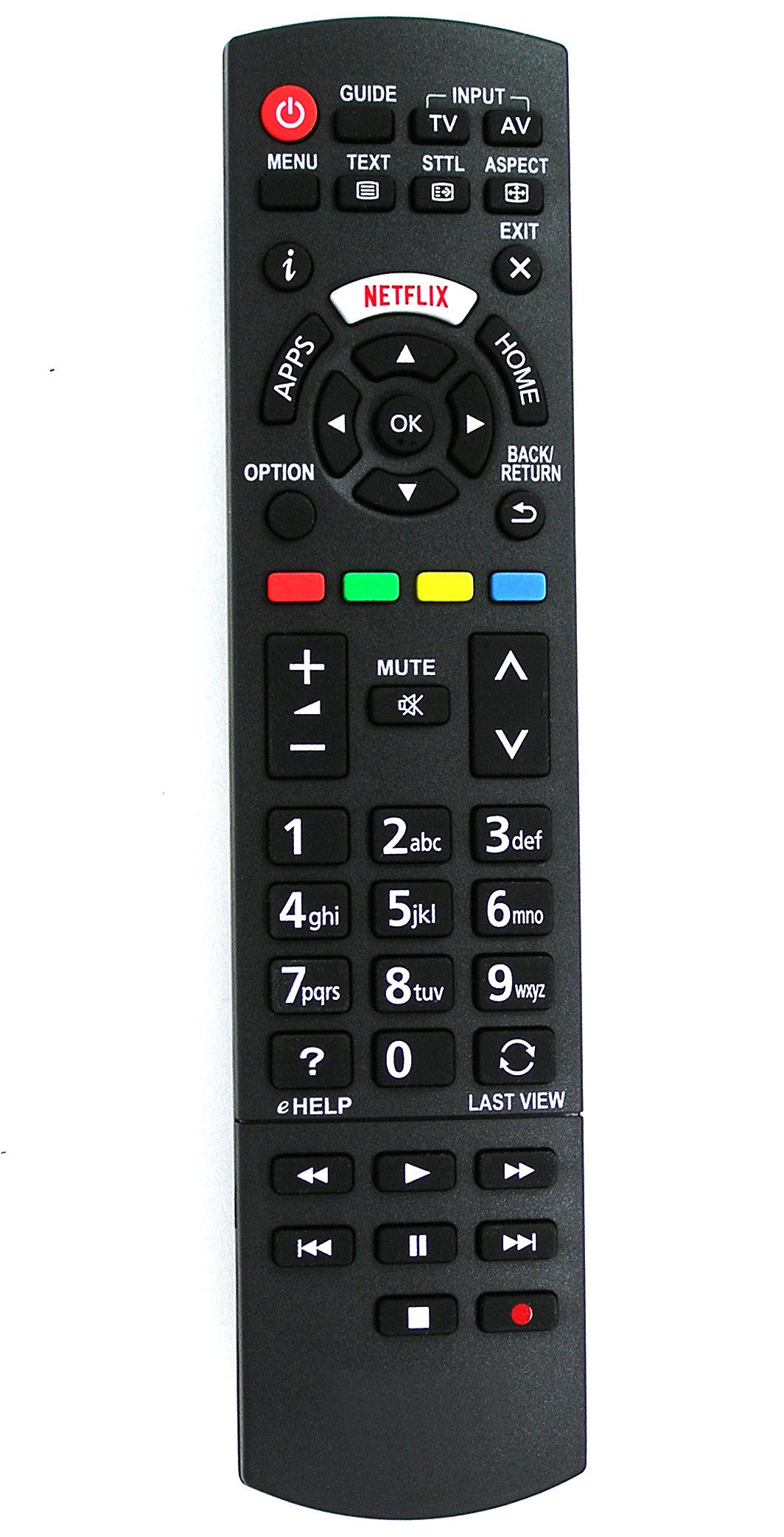 Alltro Ersatz Fernbedienung für Panasonic N2QAYB001009 Fernseher TV Fernbedienung