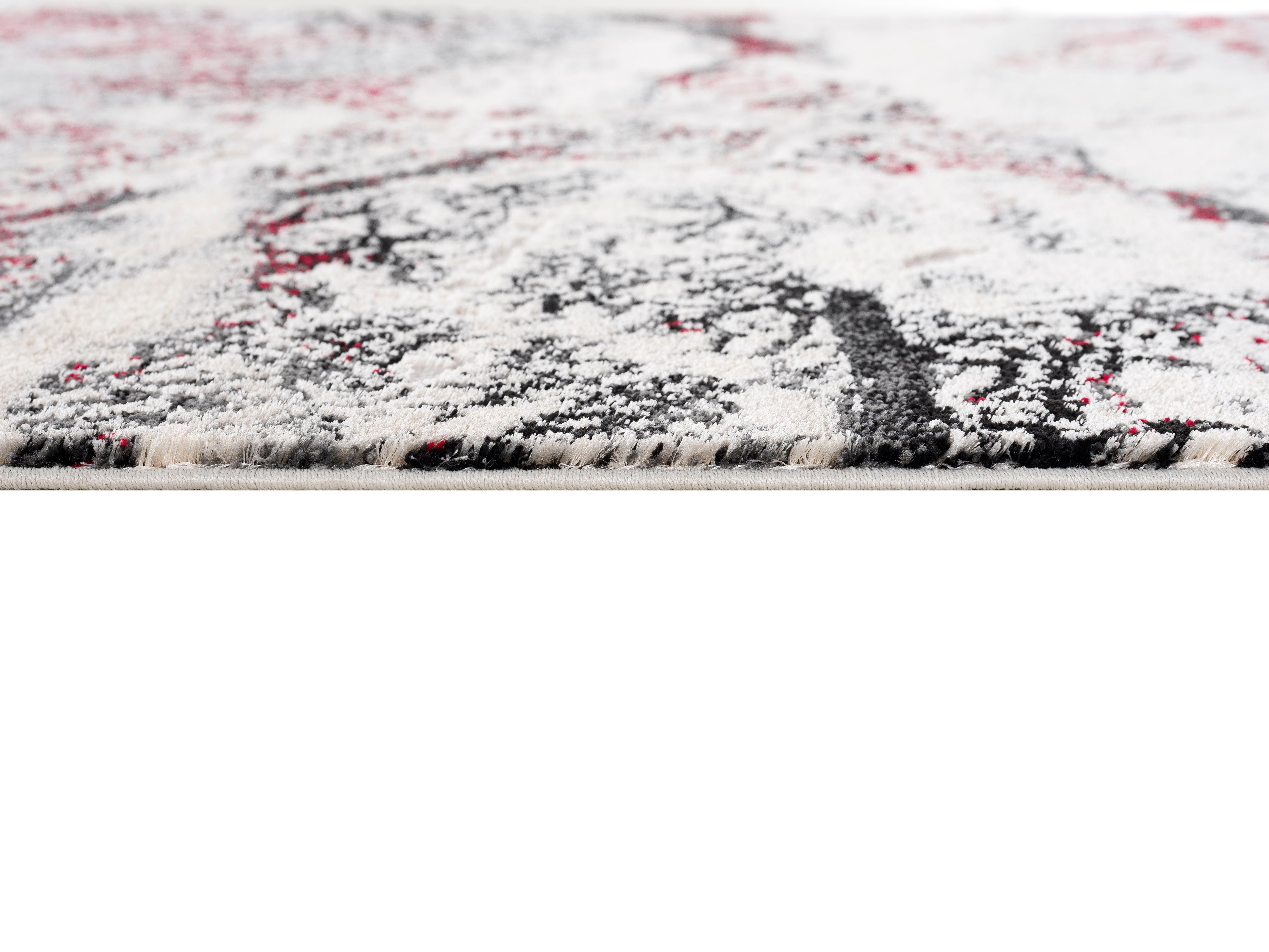 Teppich Dario, Haptik, angenehme Marmor-Design, Wende home, mm, rechteckig, Höhe: weich 12 modernes rot Teppich, my 