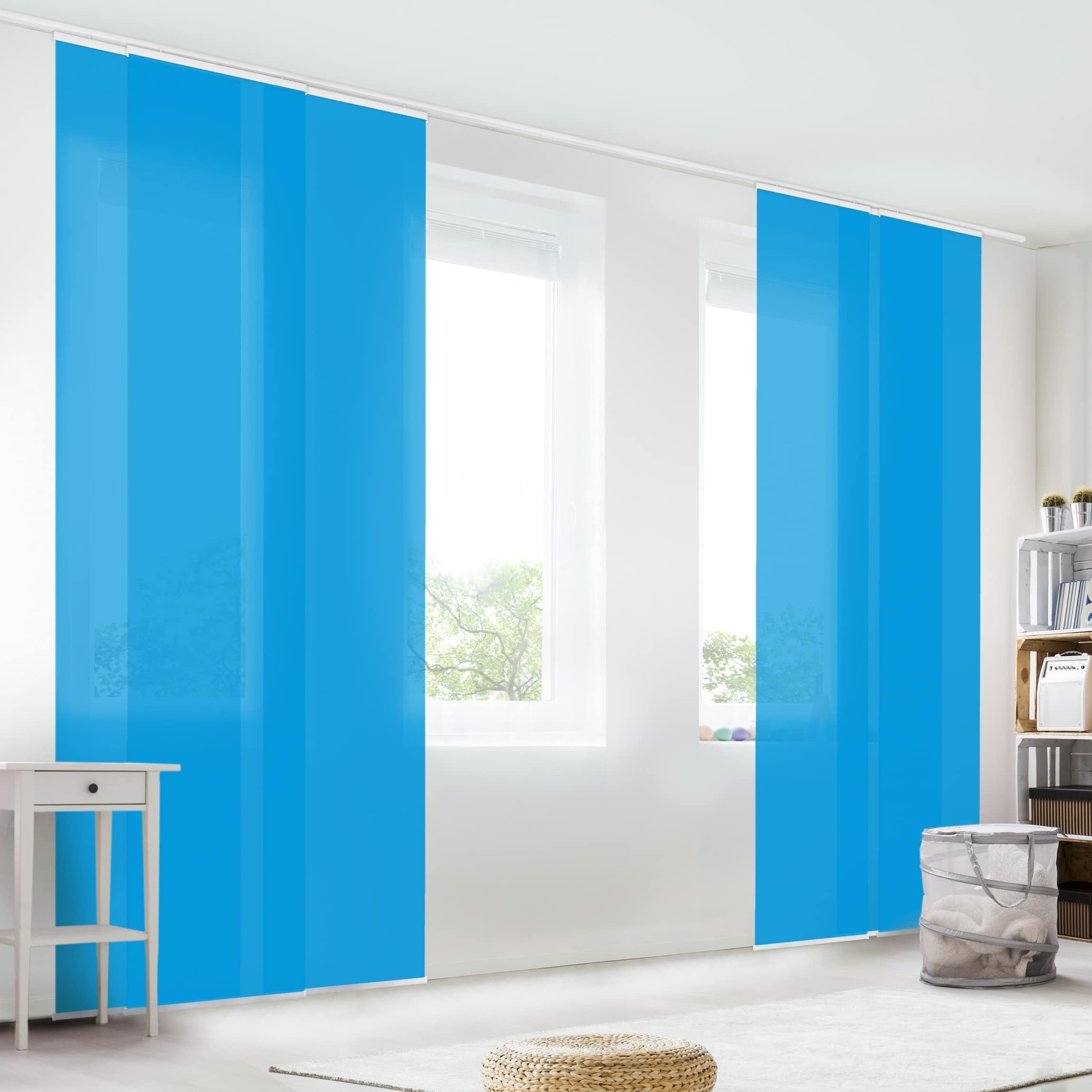 Bilderdepot24 Schiebegardine modern Flächenvorhang blickdicht Enzian, günstig online kaufen