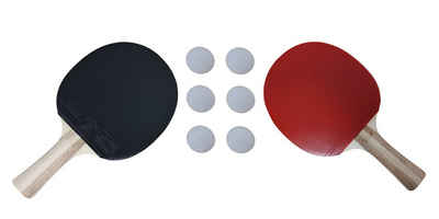 Charlsten Tischtennisschläger Tischtennis Set - 2 Tischtennisschläger Professional + 6 Bälle (1-tlg)