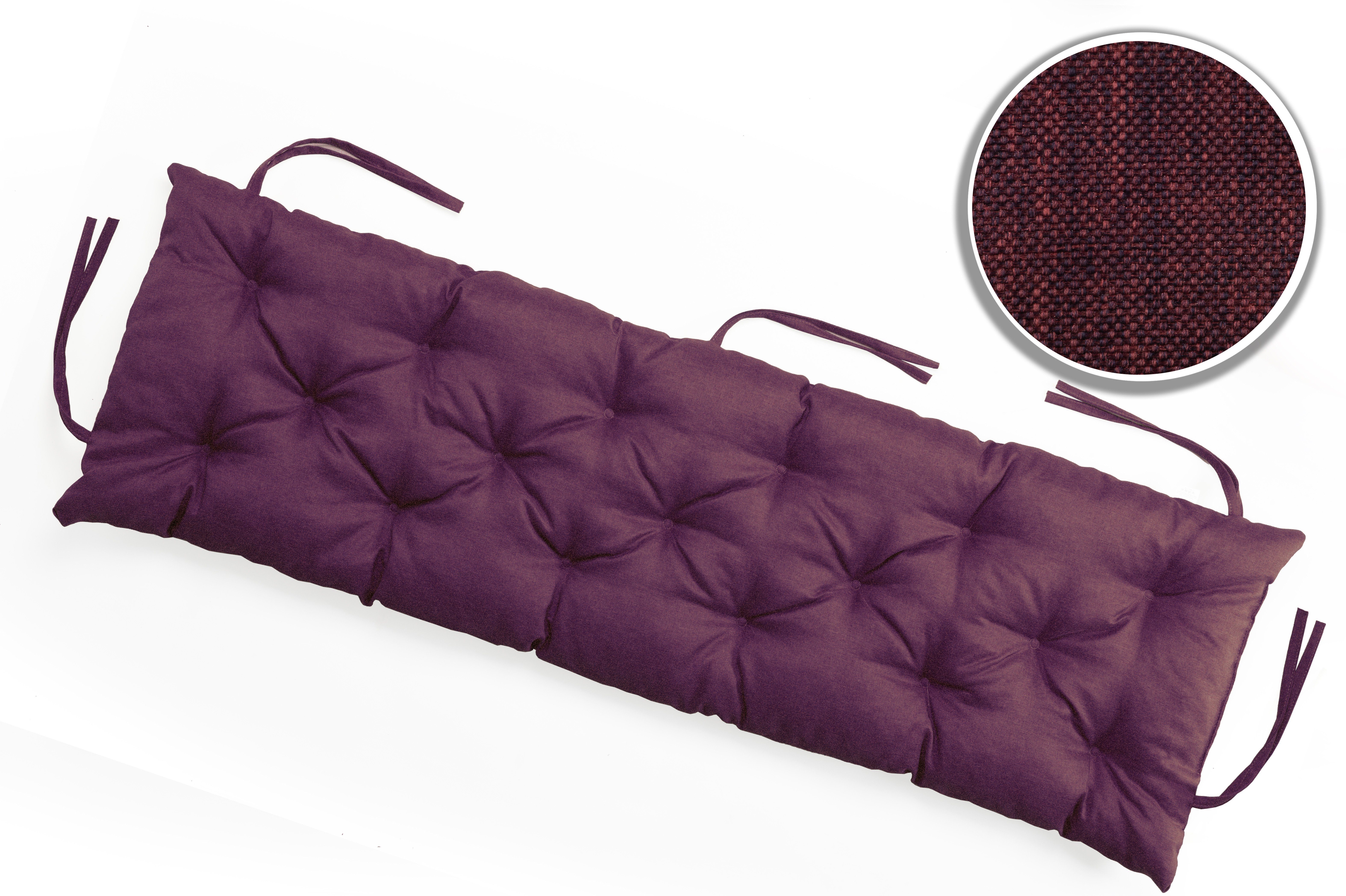 Größen Bankauflage Bankauflage Farben x viele Stuhlkissen zur sunnypillow und violett 110 cm Auswahl, 60