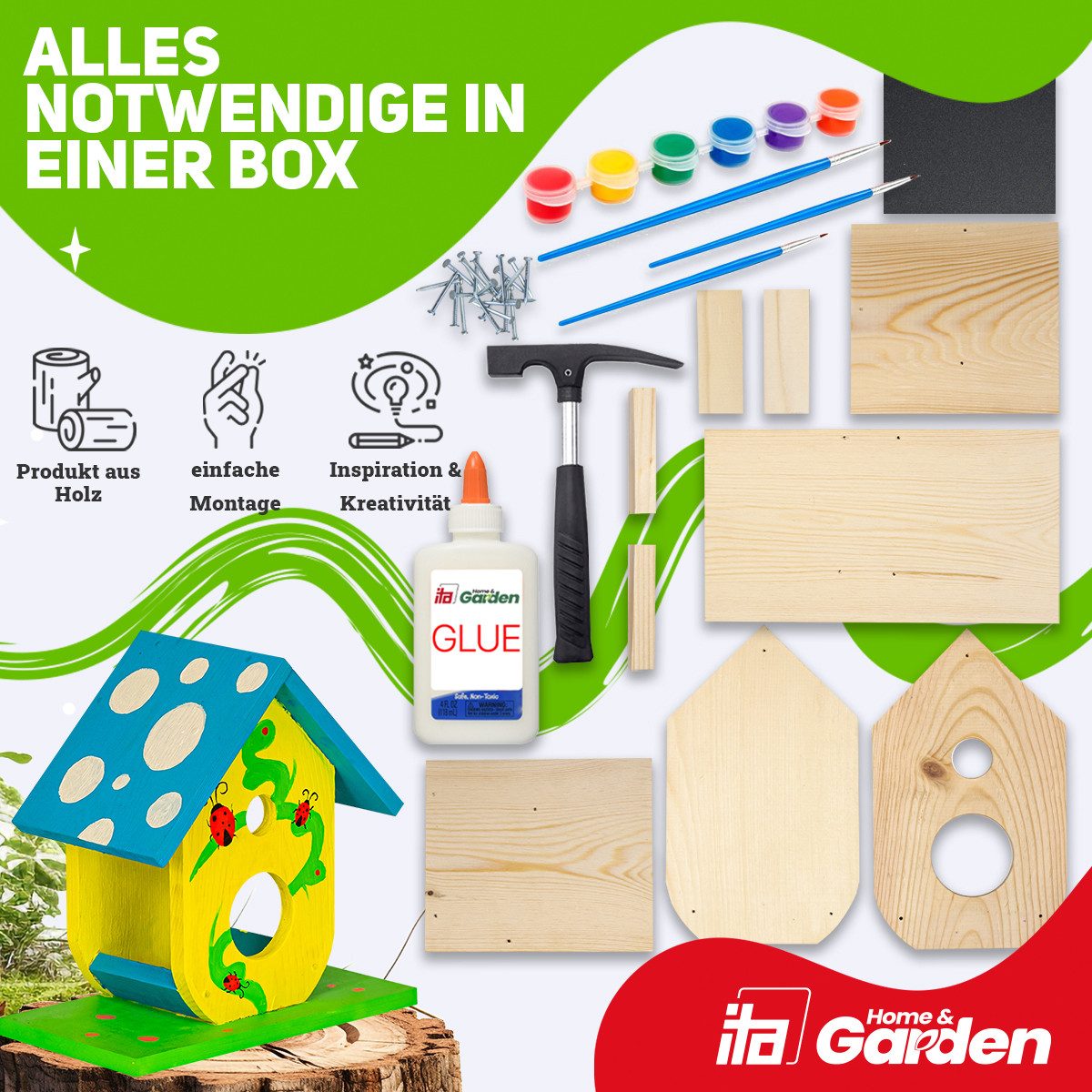 ITA Nistkasten Vogelfutterhaus DIY Bastelset zum günstig online kaufen