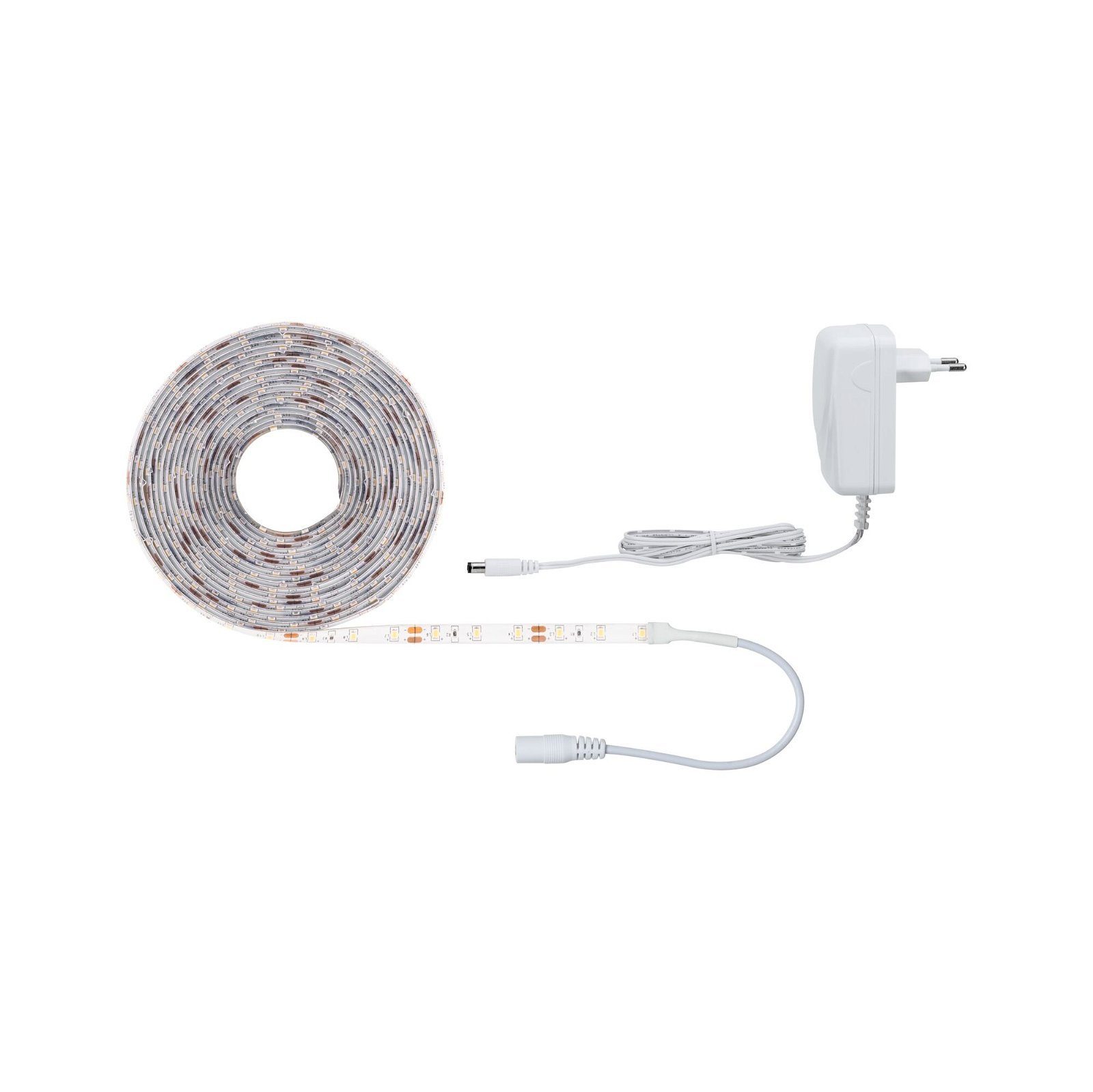 LED-Streifen SimpLED Strip Set 5m 17W 230/12V DC Weiß Metall Kunststoff
