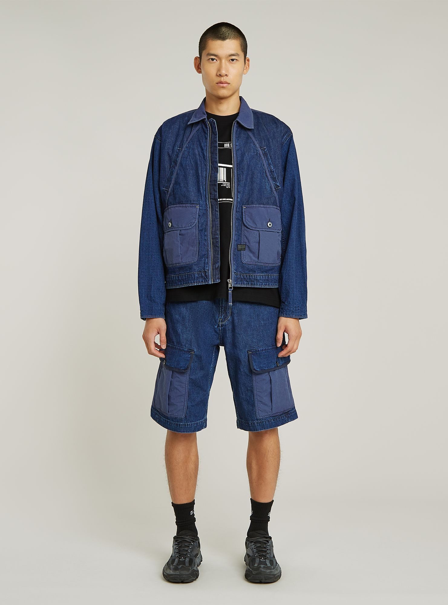 G-STAR Jeansjacke Mixed Coach Zip Jacke