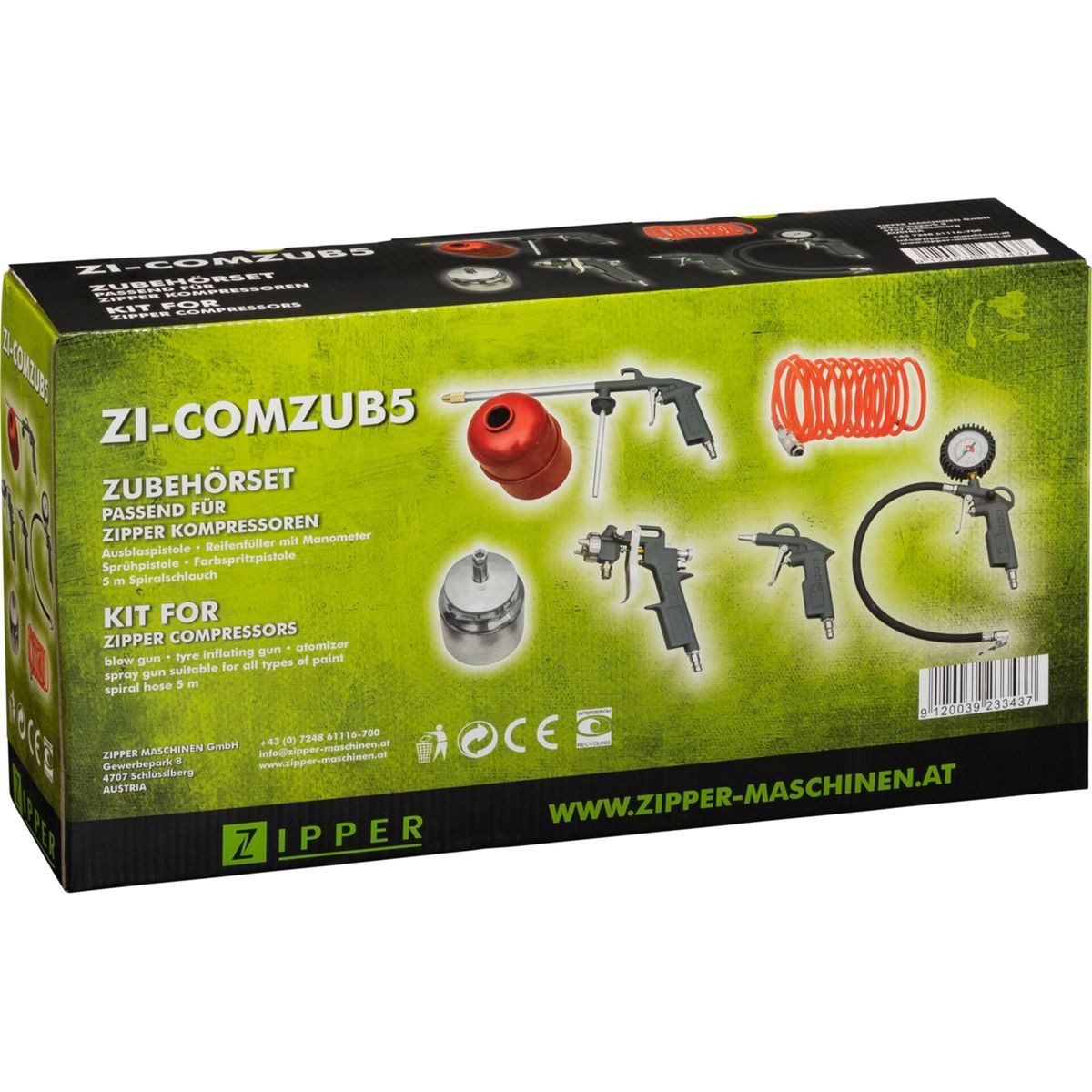 ZIPPER Компрессоры-Set Kompressorzubehör-Set 5-tlg.