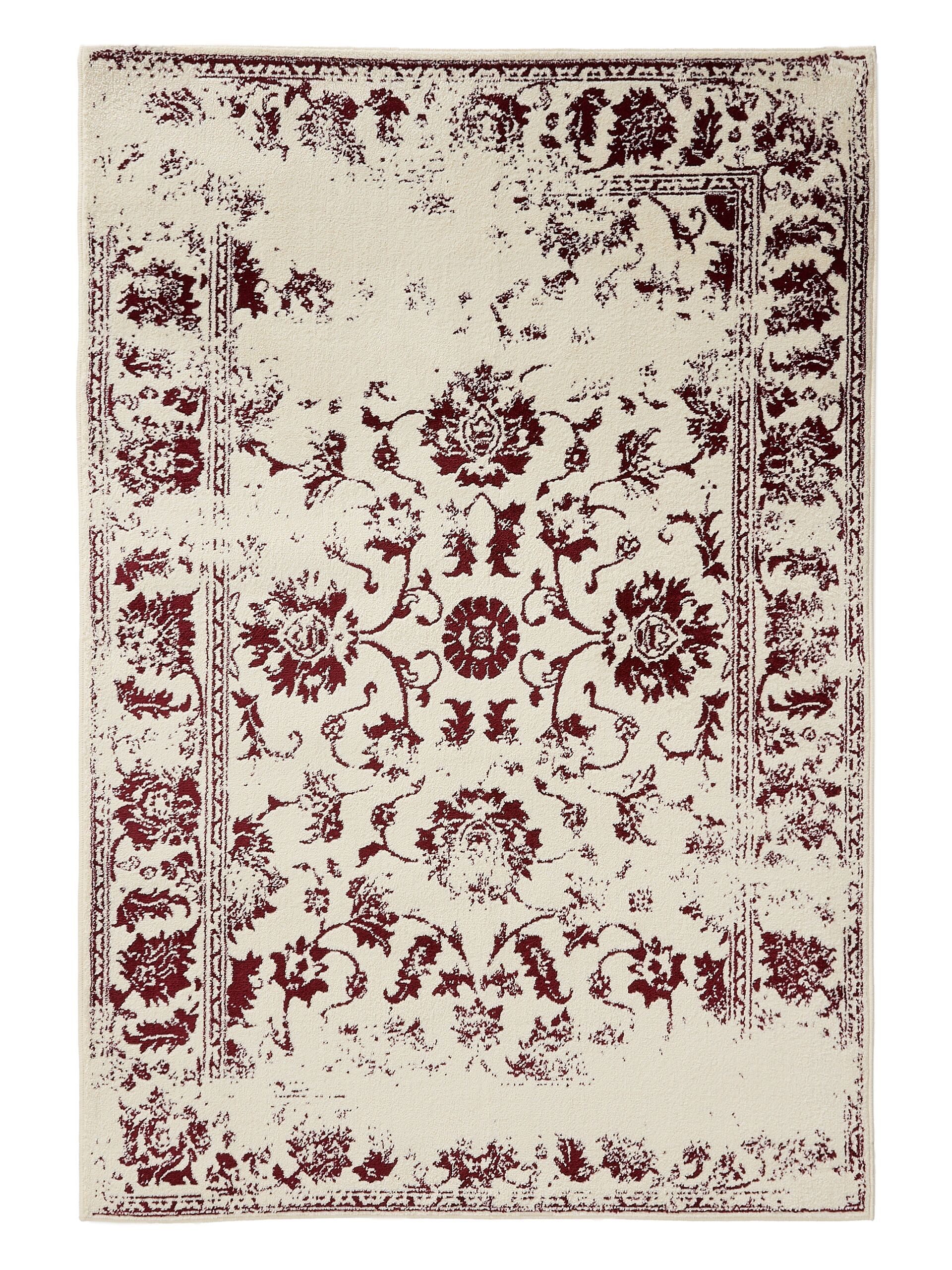 Interiyou Teppich Suzuka, Rechteckig, Höhe: 6 mm, Teppich Kurzflor, Vintage, Orientalisch, Wohn- und Schlafzimmer