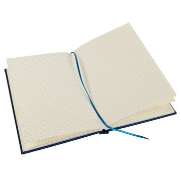 Idena Notizbuch Notizbuch - Notebook - 192 Seiten - kariert - nachtblau Glitter