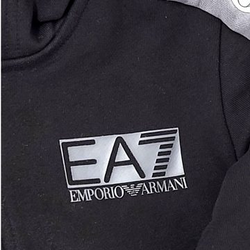 Emporio Armani Kapuzensweatjacke EA7 Emporio Armani Kids Hoodie Sweatjacke schwarz