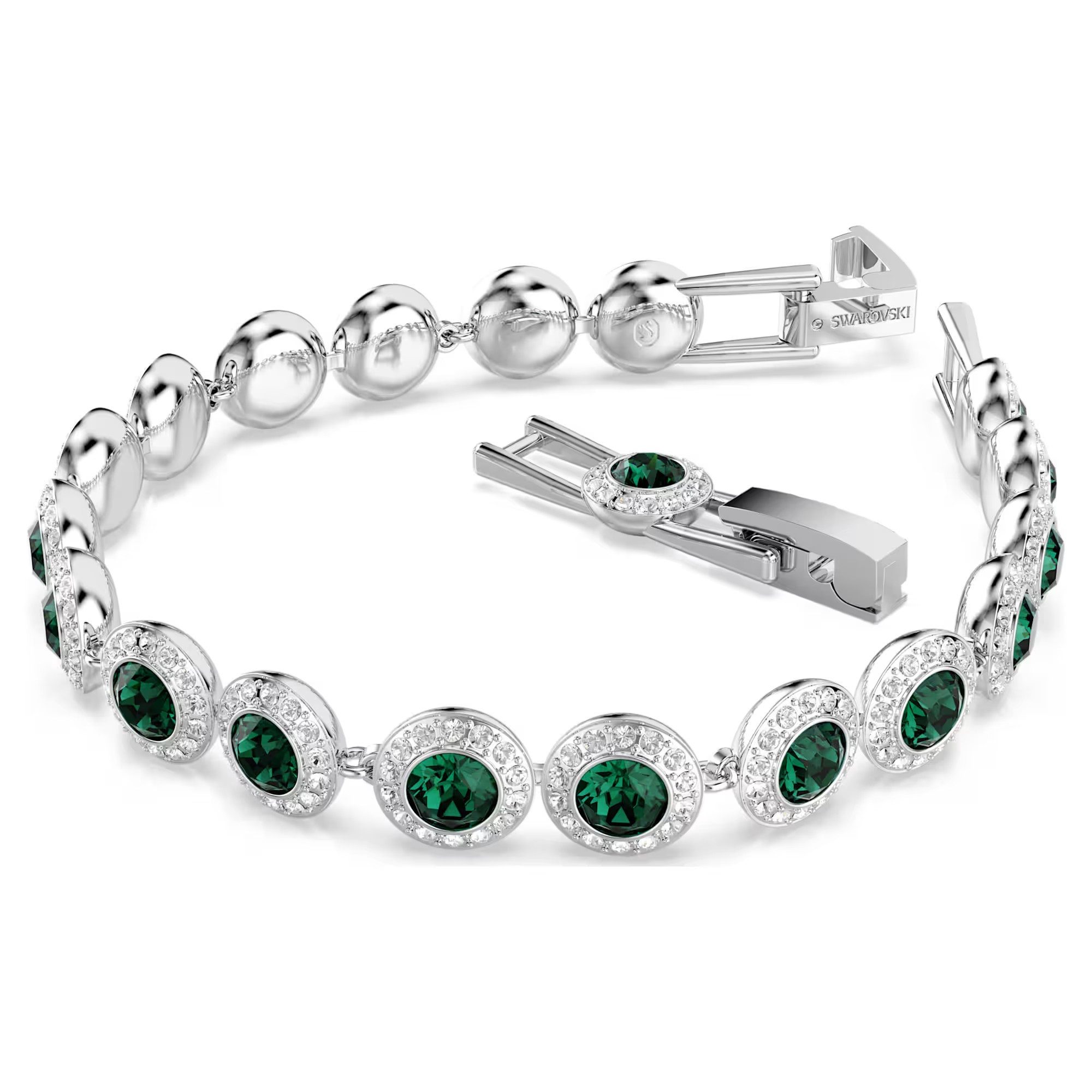 Swarovski Armband Una Tennis grün