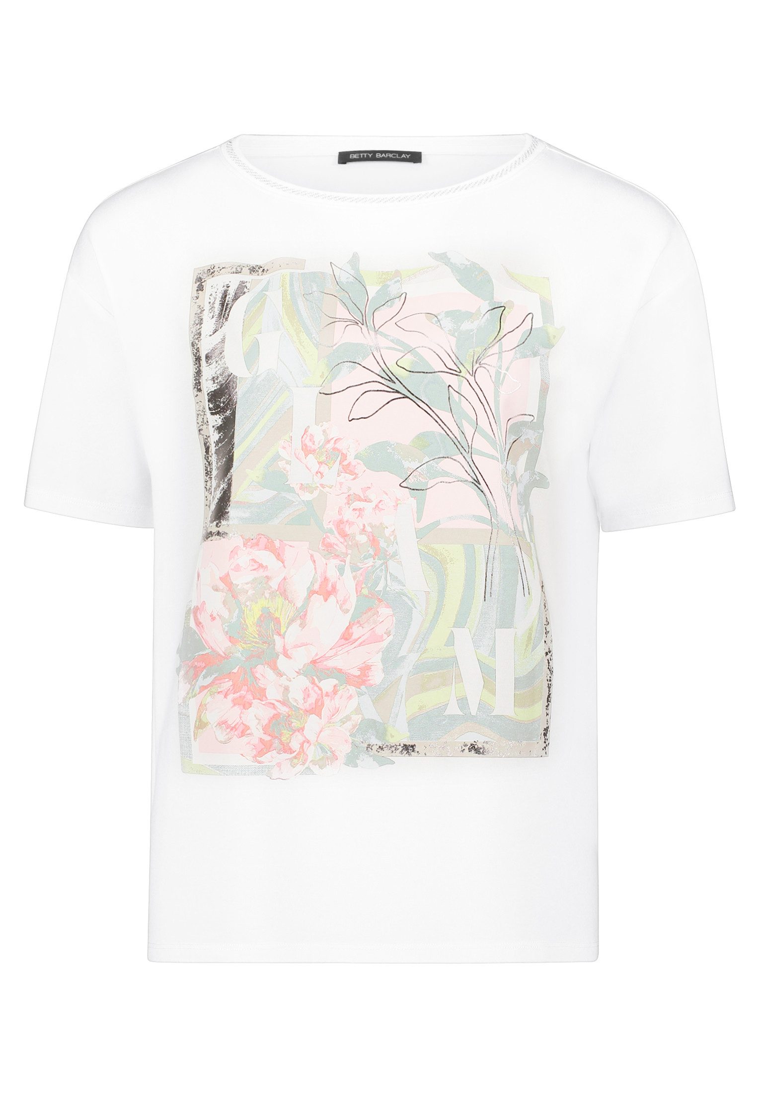 Betty Barclay Kurzarmshirt Damen mit Rippbündchen (1-tlg)