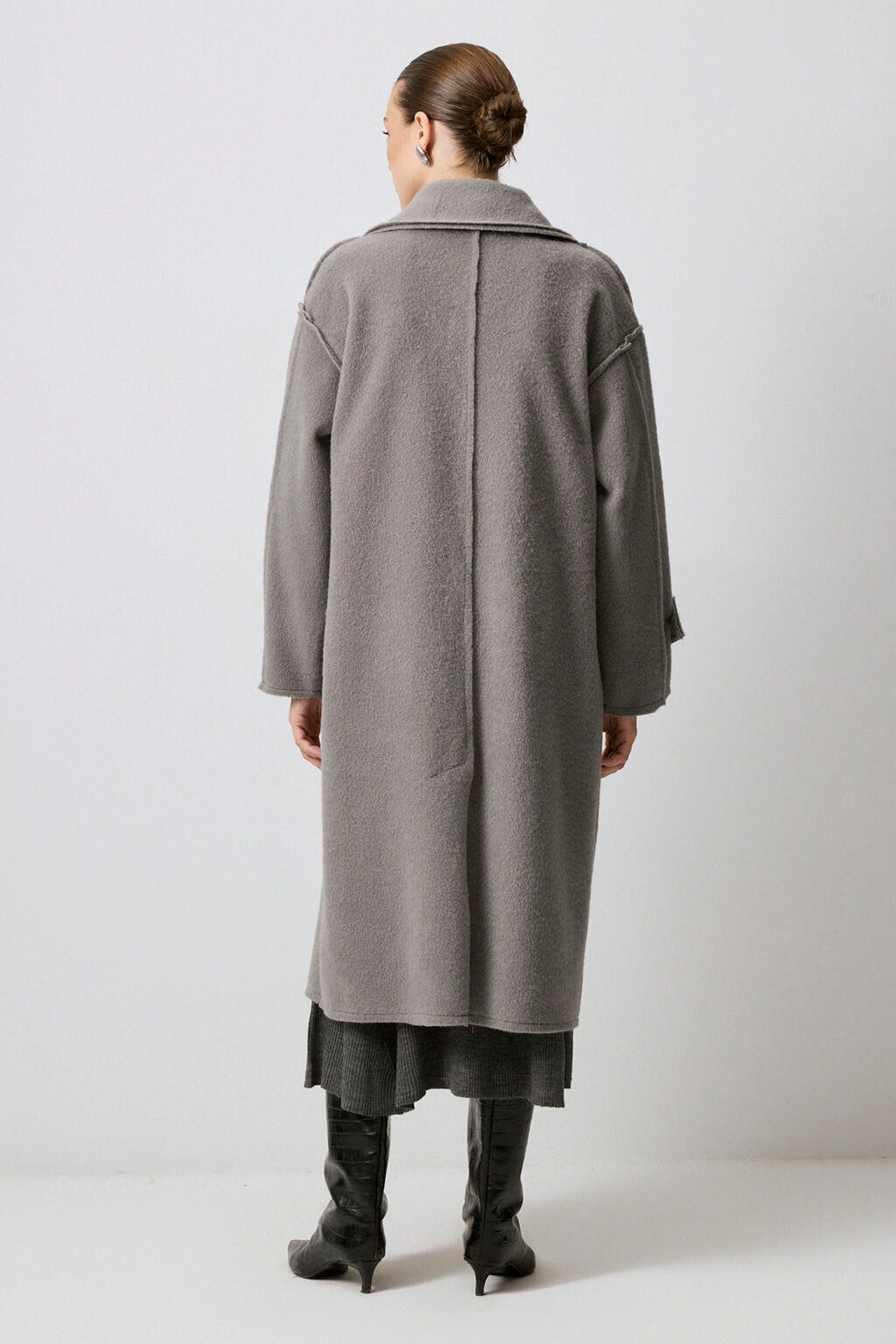 touche prive Funktionsmantel PLÜSCHMANTEL MIT ÄRMEL-EPAOLET