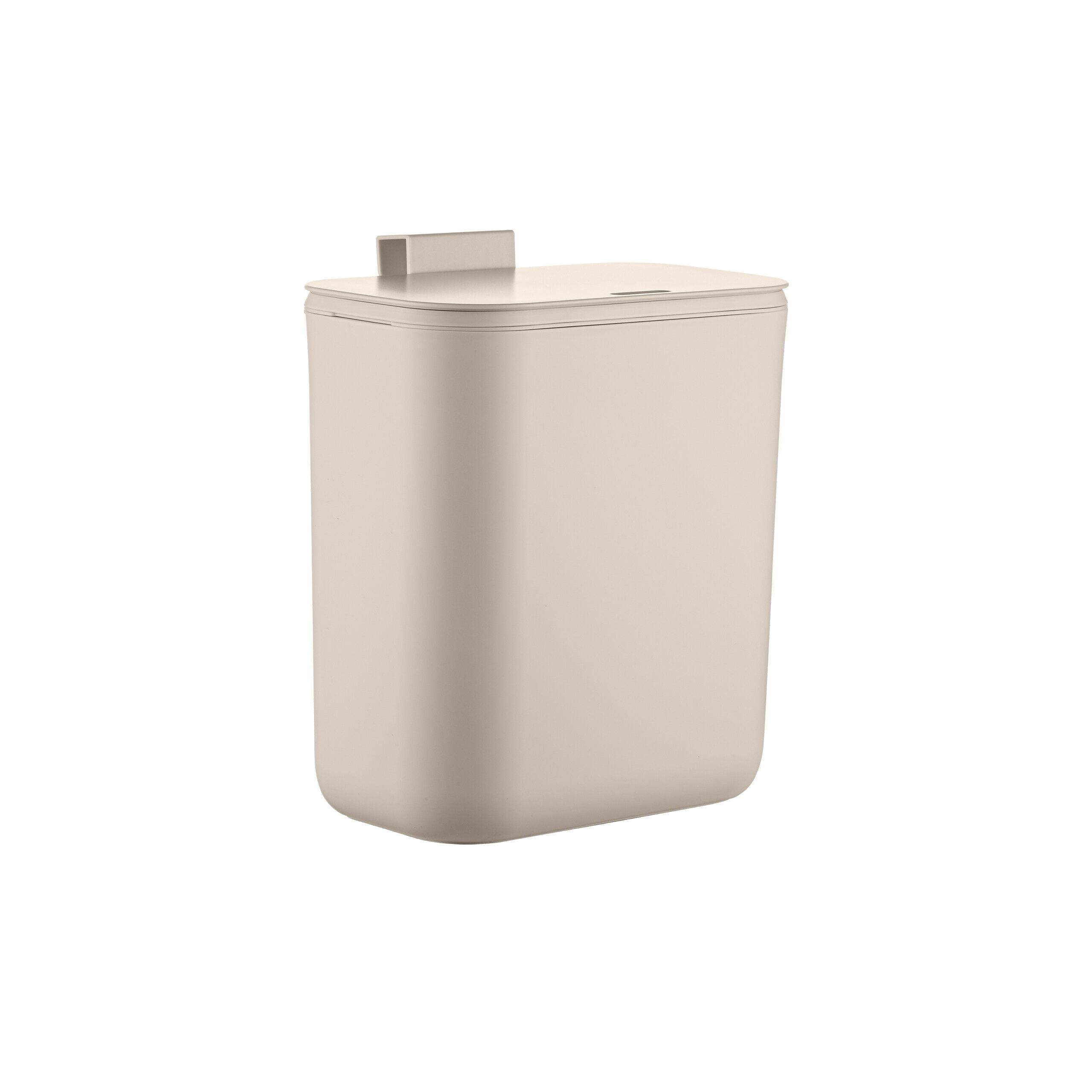 relaxdays Mülleimer Küchenmülleimer zum Einhängen 9 L, Beige