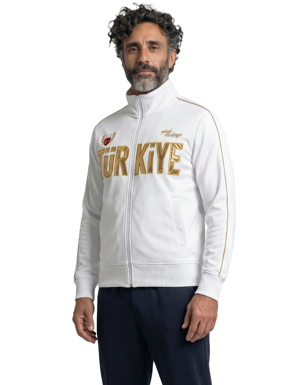 Psycho Urban Sweatjacke Fußballmode, mit aufwendigen Stickereien