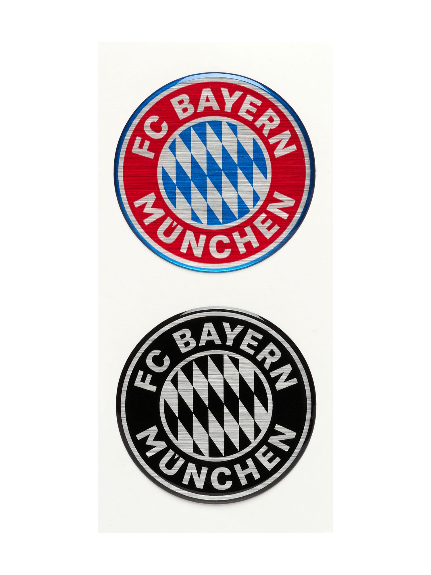 FC Bayern München Aufkleber FC Bayern München I 3D Aufkleber Logo 2er Set I Rot