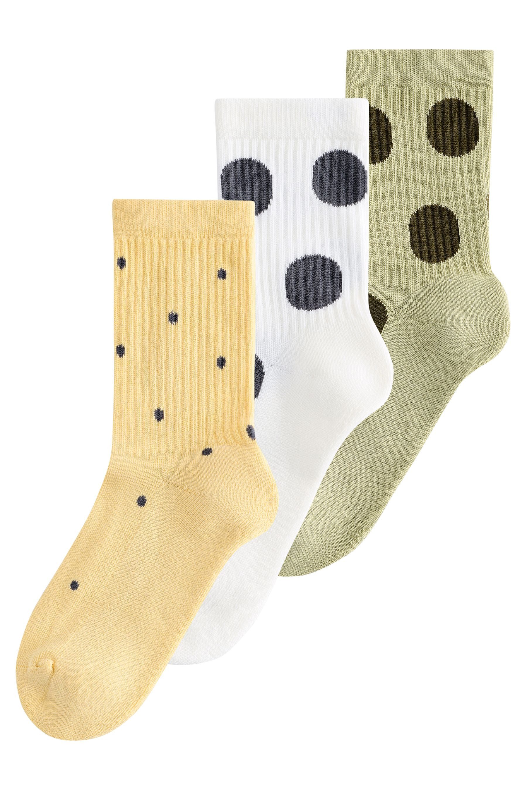 Next Kurzsocken Knöchelsocken mit gepolsterter Sohle, 3er-Pack (3-Paar)