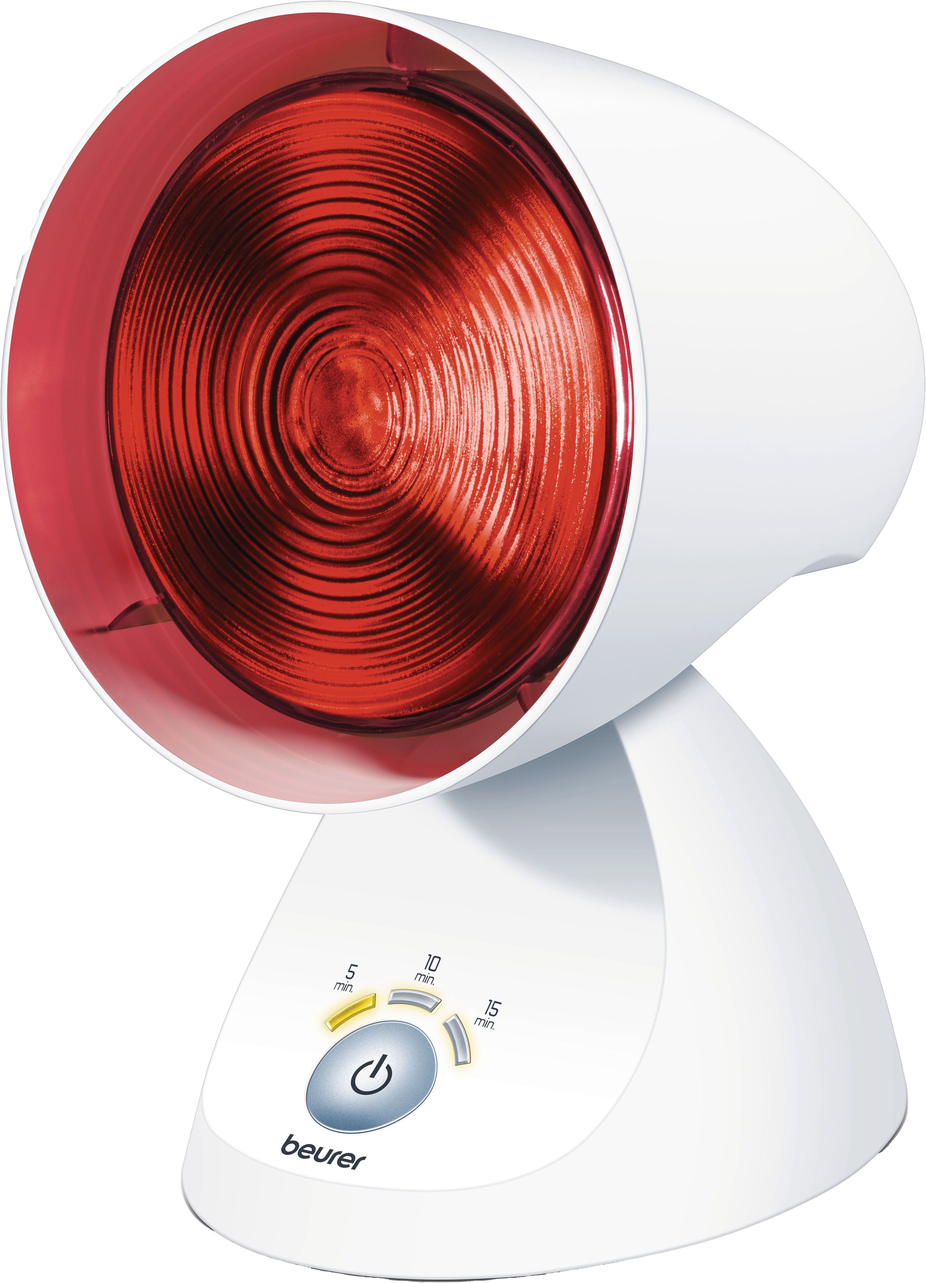 BEURER Infrarotlampe IL 35 tiefenwirksame Wärmelampe mit 150 Watt, Medizinprodukt, Wohltuende Wärme bei Erkältungen und Muskelverspannungen