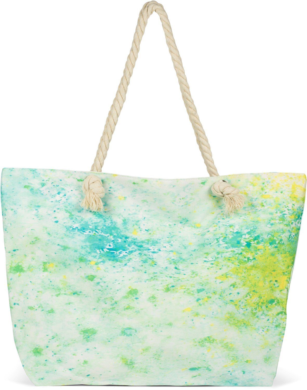 styleBREAKER Strandtasche Strandtasche Pouring Flecken Muster (1-tlg) günstig online kaufen