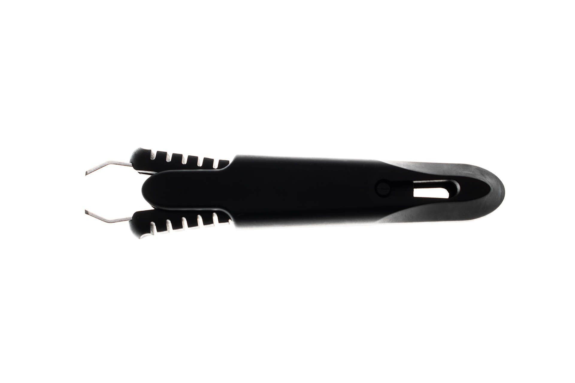 Seki EDGE Nasenhaarschere G-2200, Made in Japan, 95mm, Schwarzer Nasenhaartrimmer für Nasenhaare, Edelstahl und Elastomer