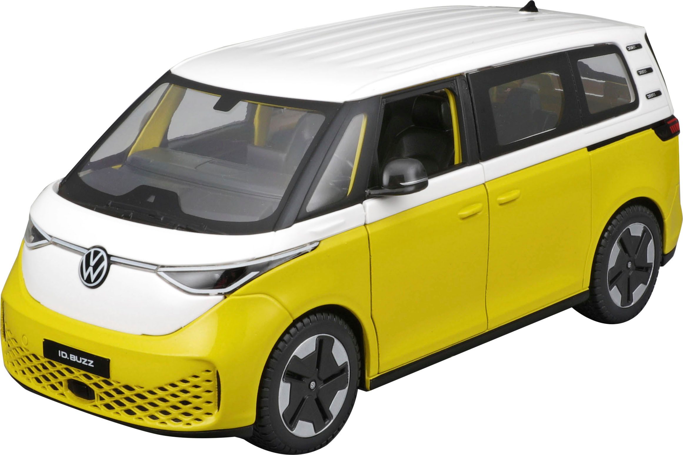 Maisto® Sammlerauto VW ID.Buzz weiß/gelb, Maßstab 1:24