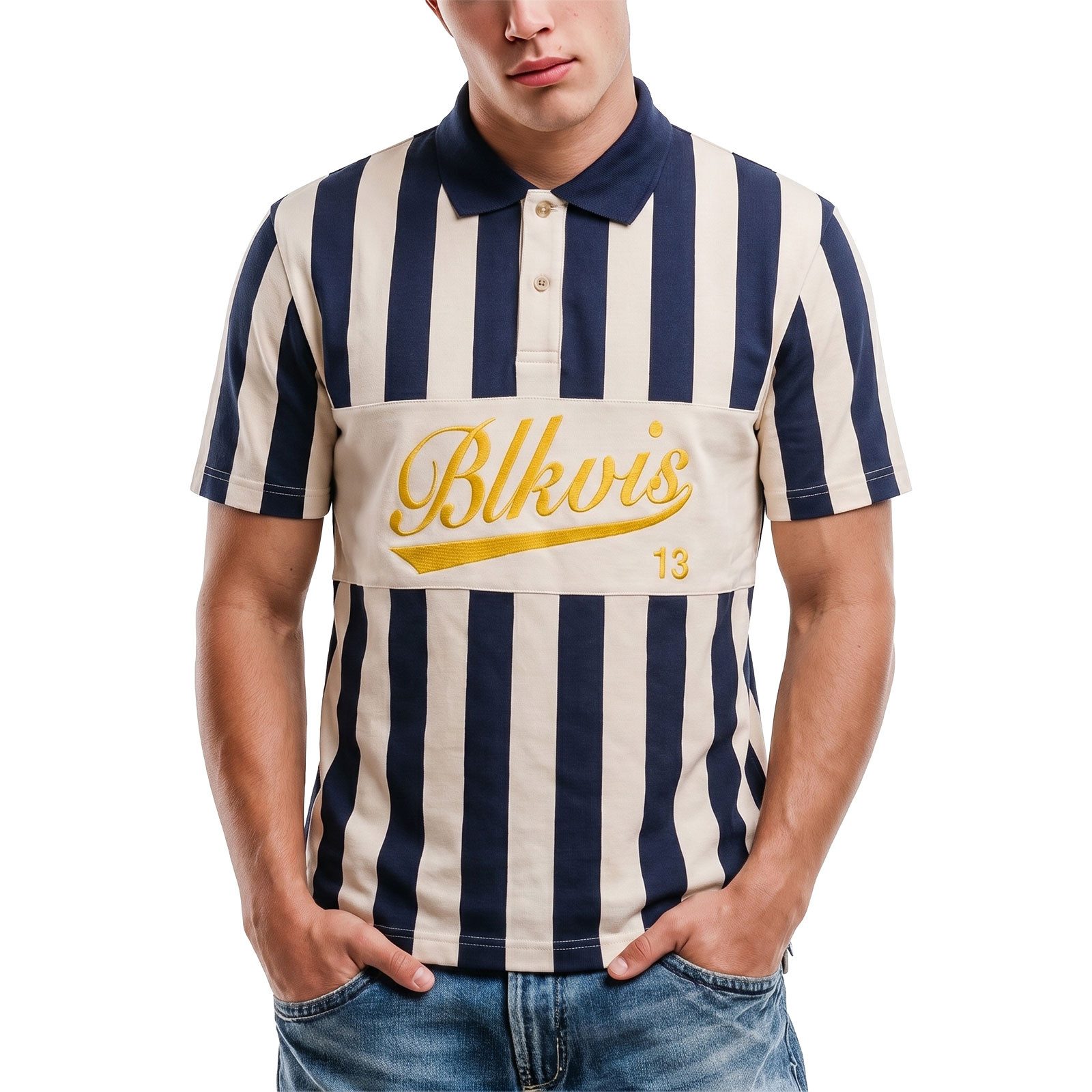 Poloshirt Poloshirt BLKVIS Striped Piqué