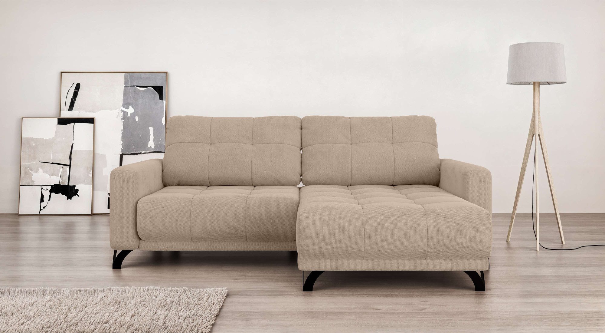 Ecksofa FAIRVIEW mit verstellbaren Rückenlehne, Maße B/T/H: 234/174/93 cm
