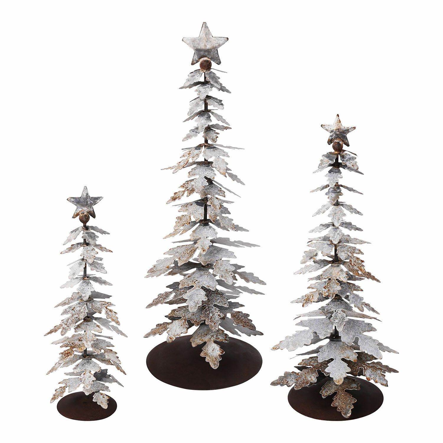 Mirabeau Weihnachtsfigur Deko-Baum 3er Set Laruns antikweiß (3er Set, 3er S günstig online kaufen