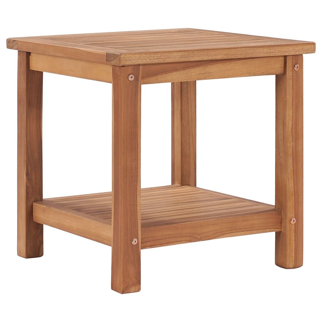 vidaXL Ablagetisch, Couchtisch 45 x 45 x 45 cm Massivholz Teak