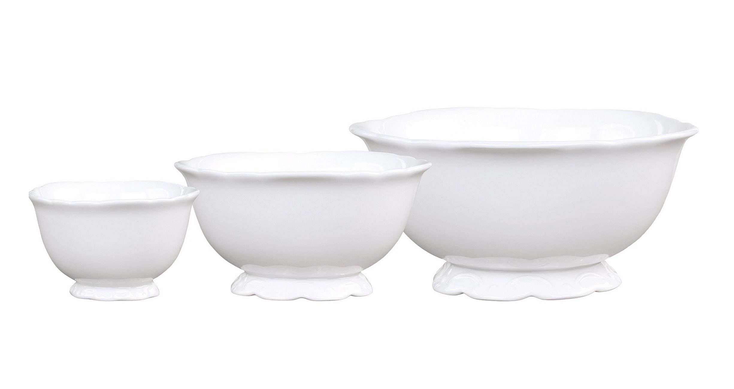 Chic Antique Schüssel Чаші Set 3 teilig "Provence" Porzellan Schale Schüssel Chic, Porzellan