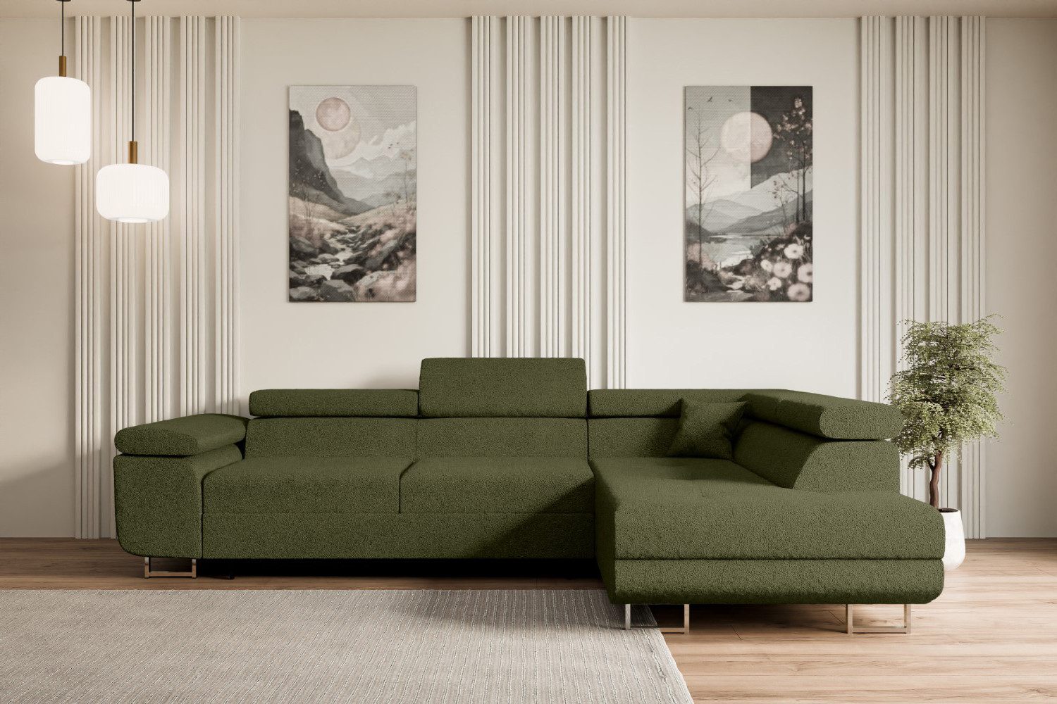 ALTDECOR Ecksofa GUSA-L, Couch mit Schlaffunktion, günstig online kaufen