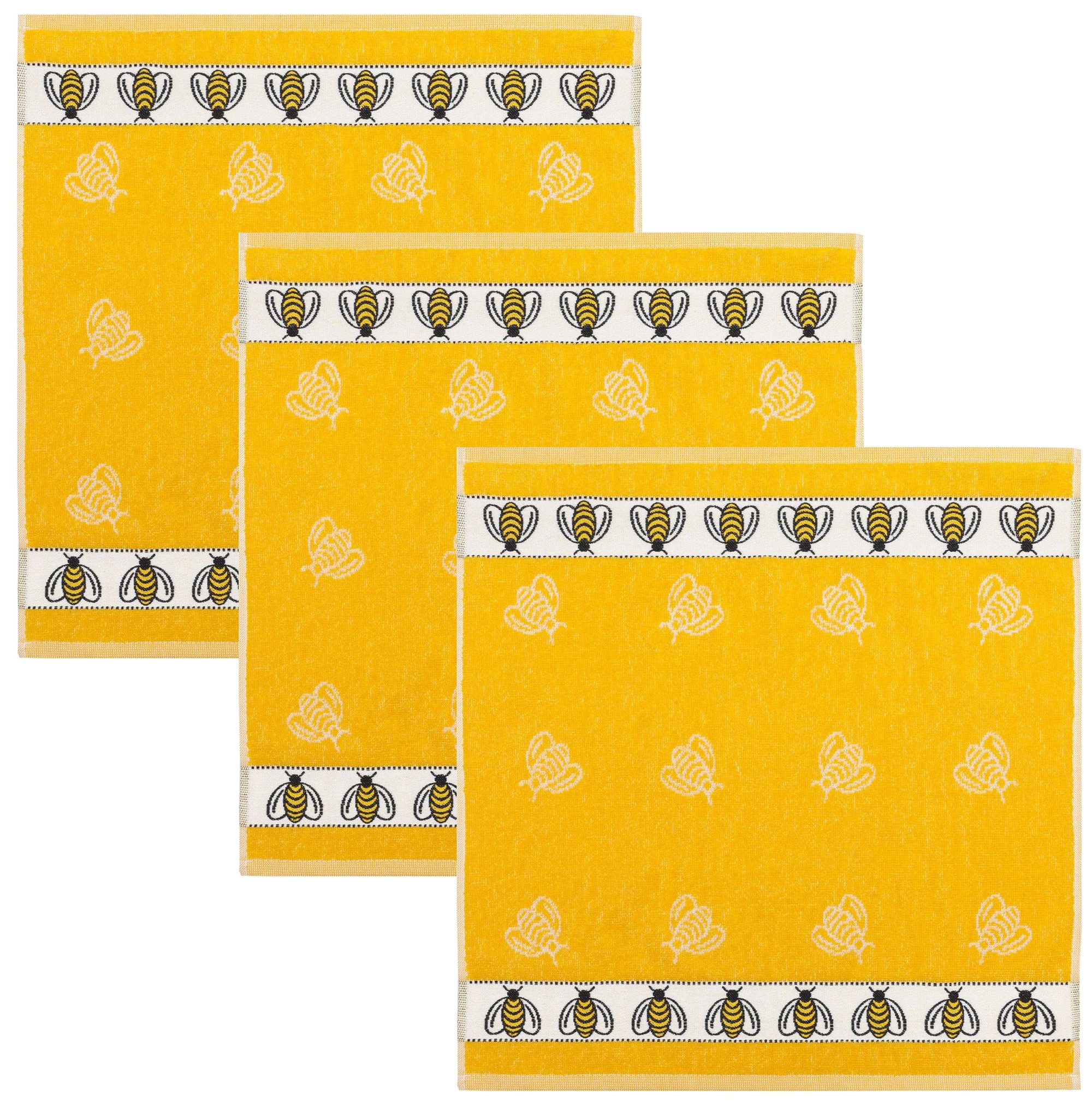 Kracht Geschirrtuch Bienen, (3-tlg., 3-teilig), 3er günstig online kaufen