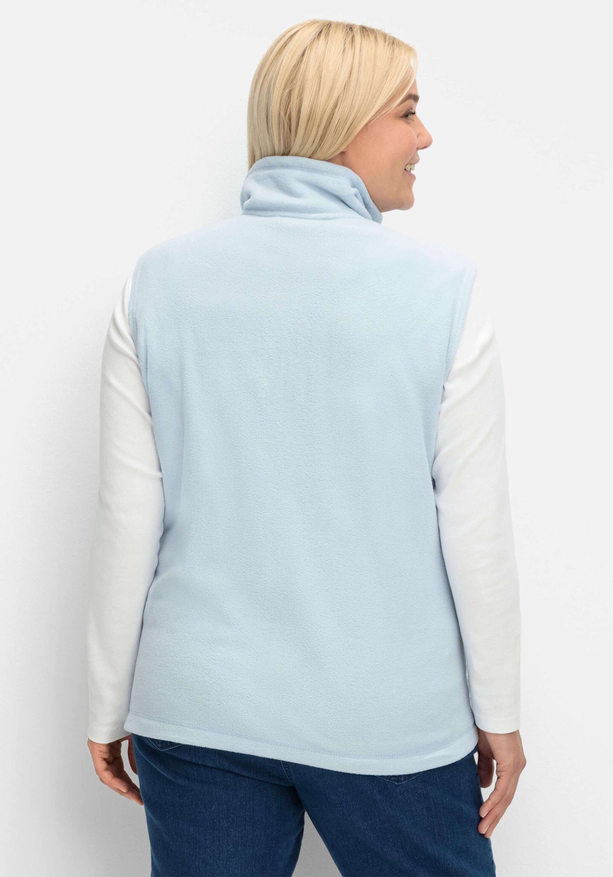 Sieh an! Fleeceweste Fleece-Weste Länge ca. 70 cm