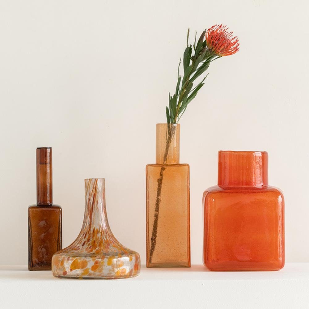 Vase Tomato Urban Culture Recycled Dekovase Elia Nature Glass (18,5x18,5x27cm) Cream