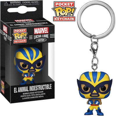 Funko Schlüsselanhänger Lucha Libre El Animal Industructible Wolverine Pop